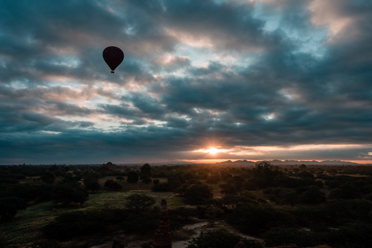 Der "schlechtere" Bagan Sonnenaufgang