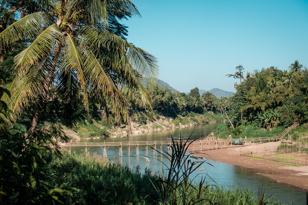 seasonal bamboo bridge