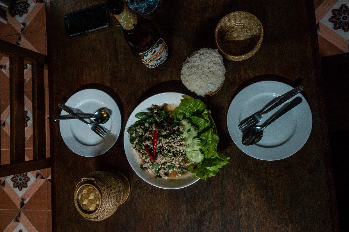 Laab mit Sticky Rice