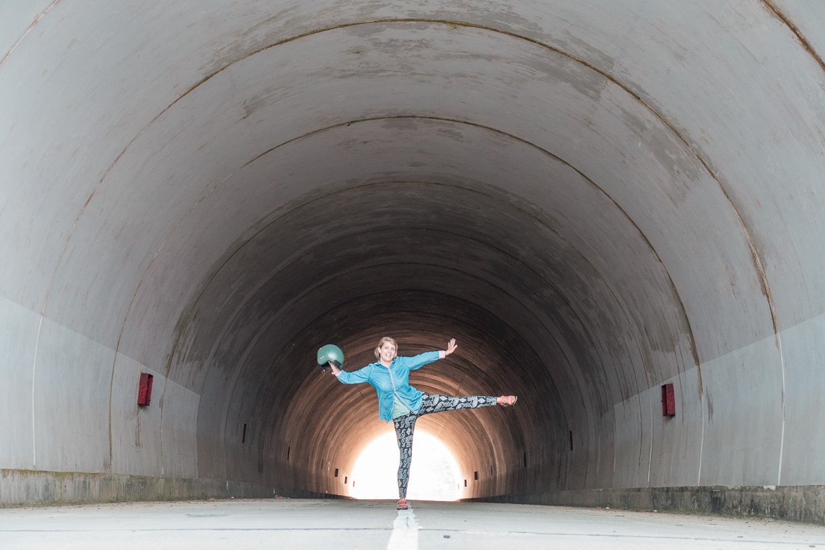 Straße durch den Berg