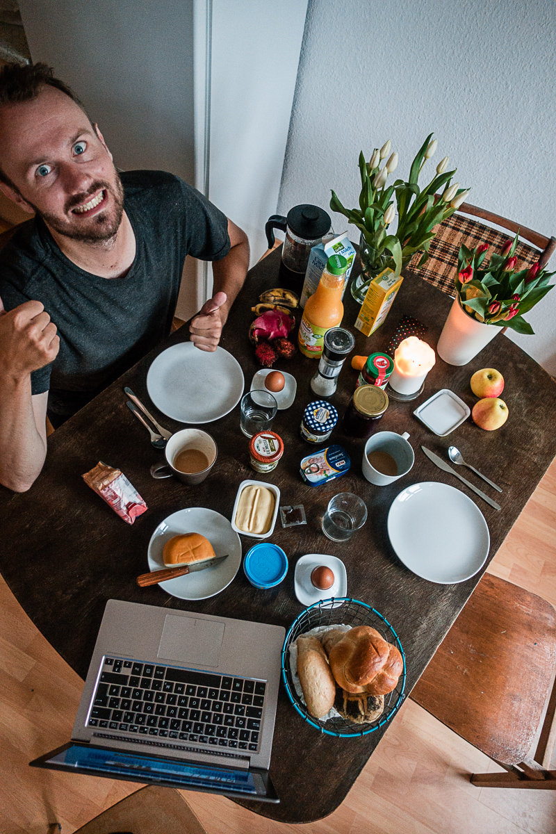 Daily routine an Tag 1 nach Rückkehr