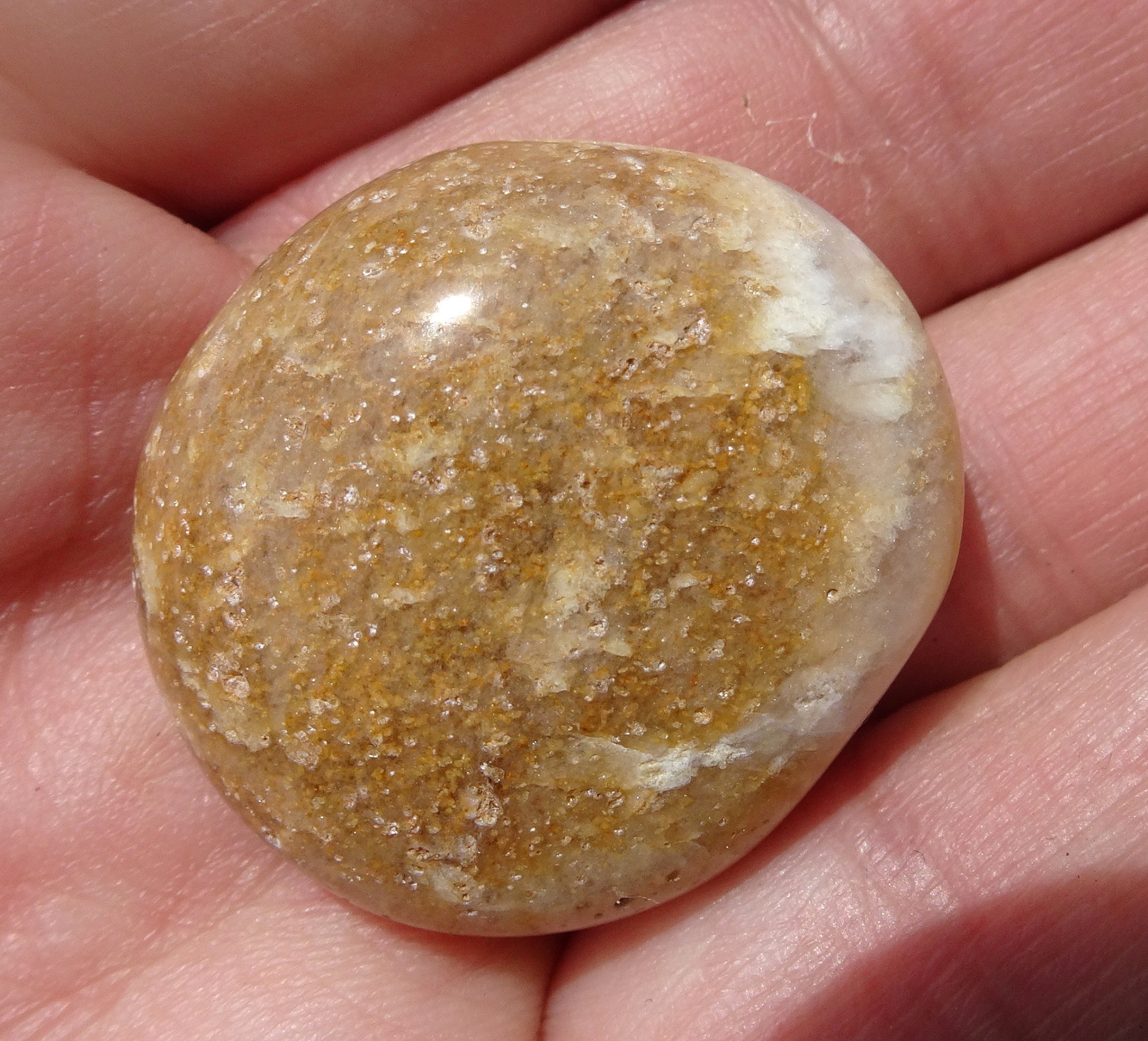 Iron-stained quartz.