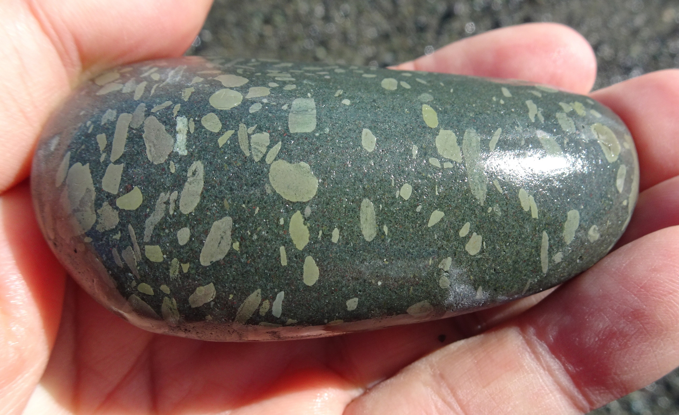 This type of stone can be found from time to time on the southern coast.
