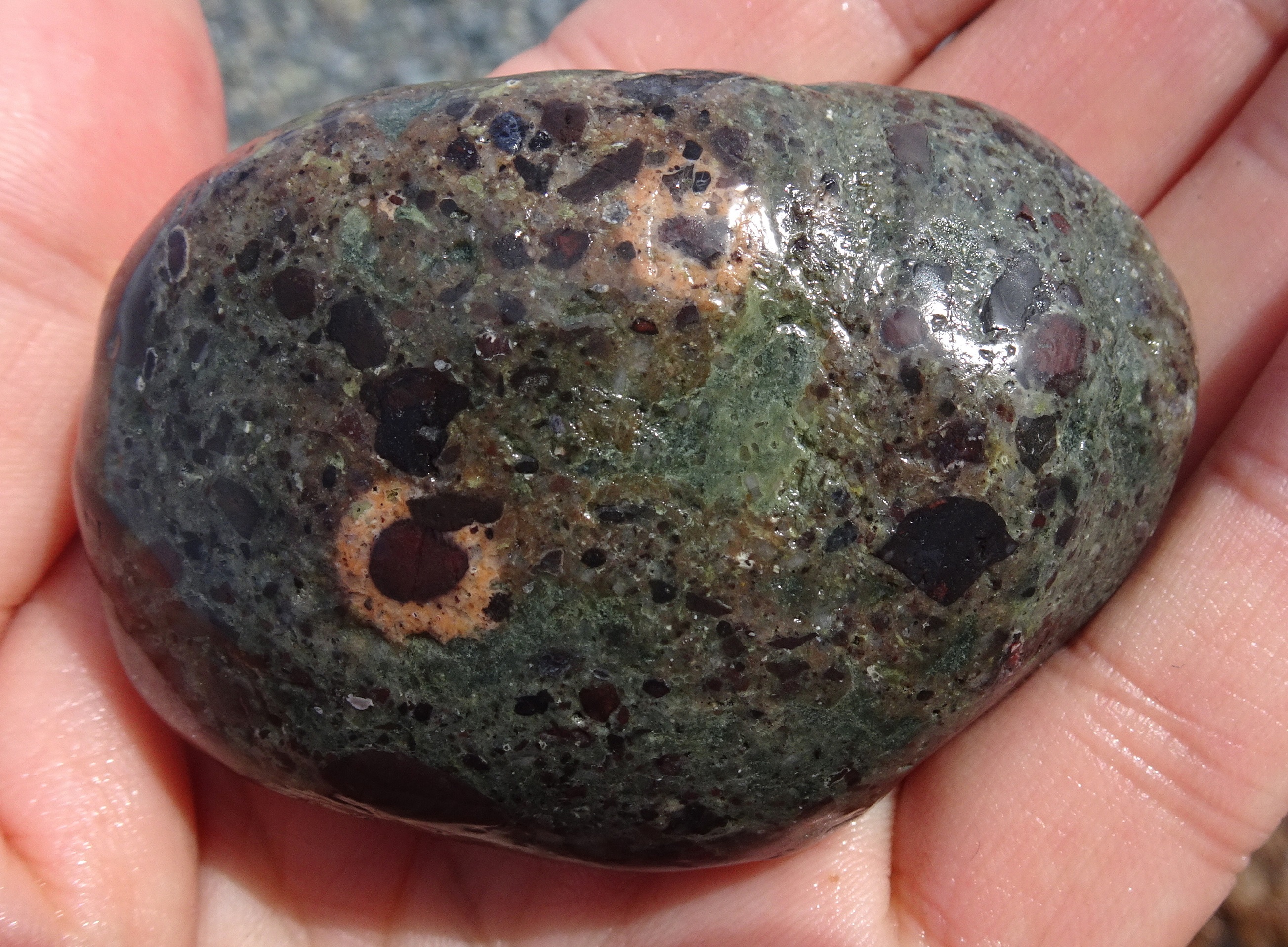 One of the bigger stones I collected today.