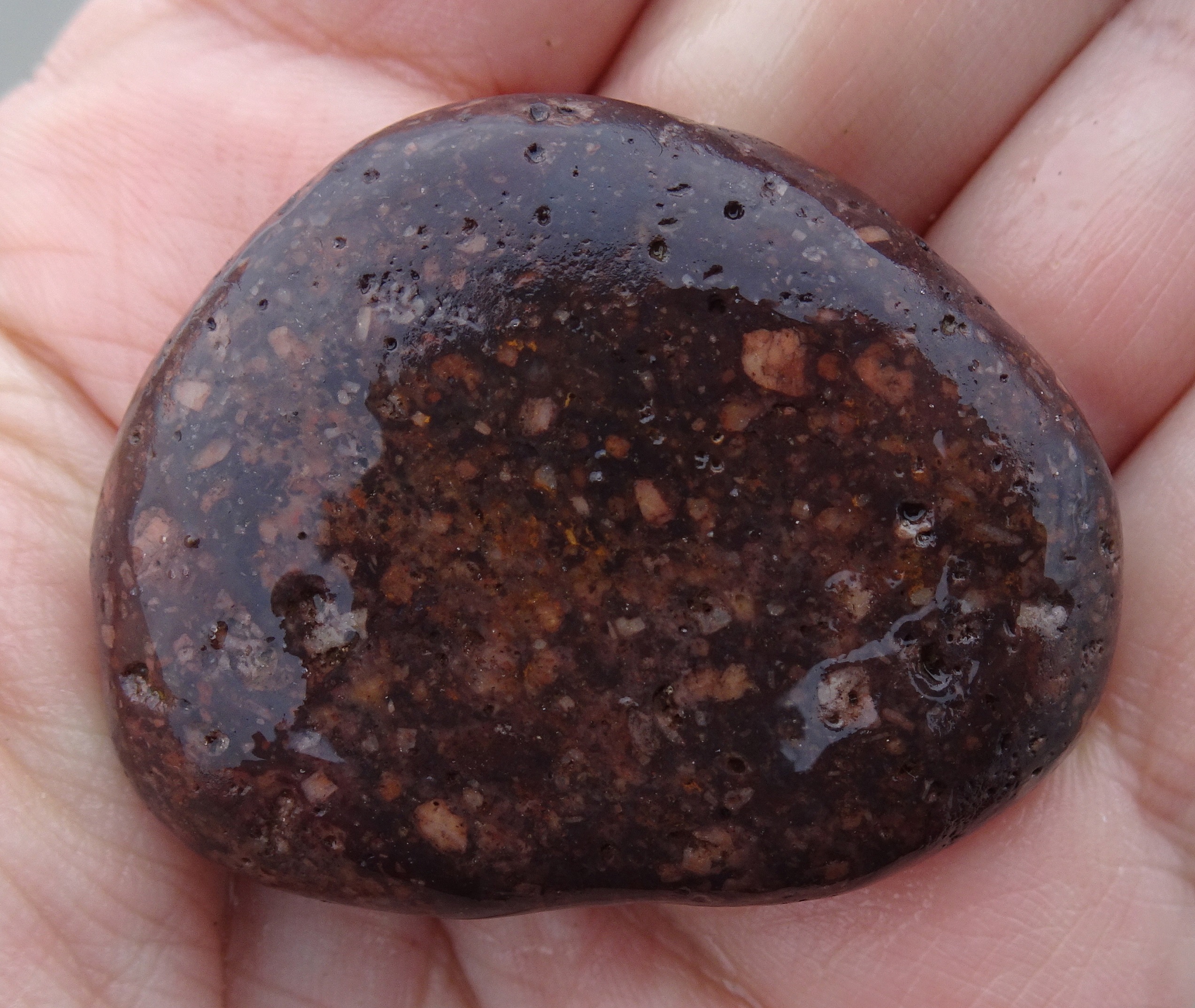 It has been suggested that this is rhyolite.