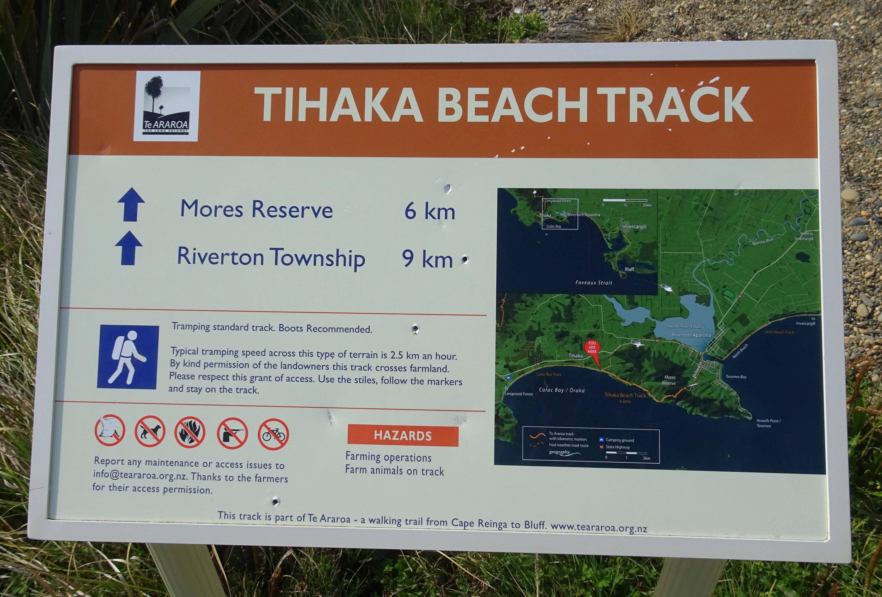 Tihaka Beach is on Te Araroa.