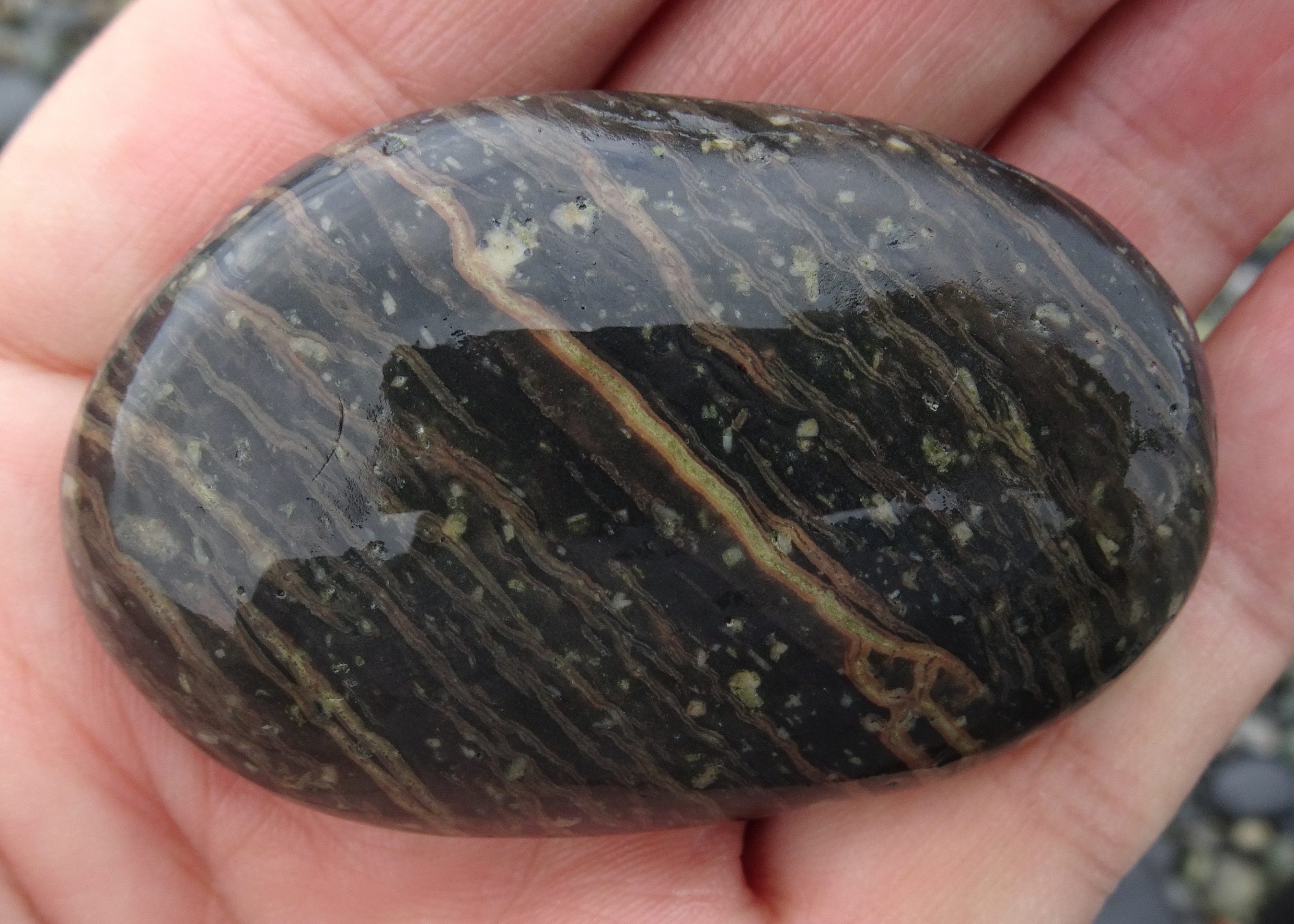 Banded ignimbrite.