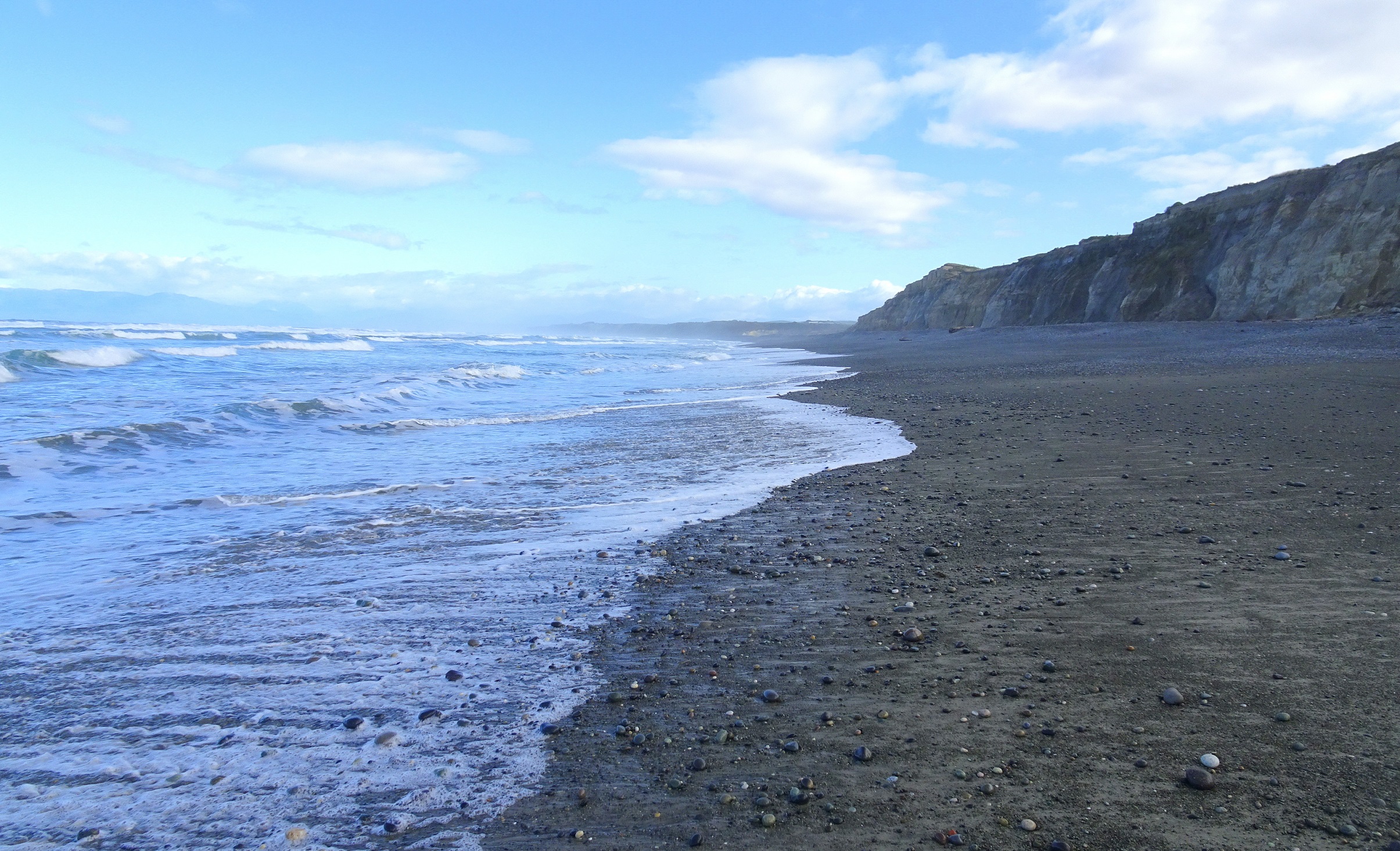Low tide at Gemstone Beach this morning.