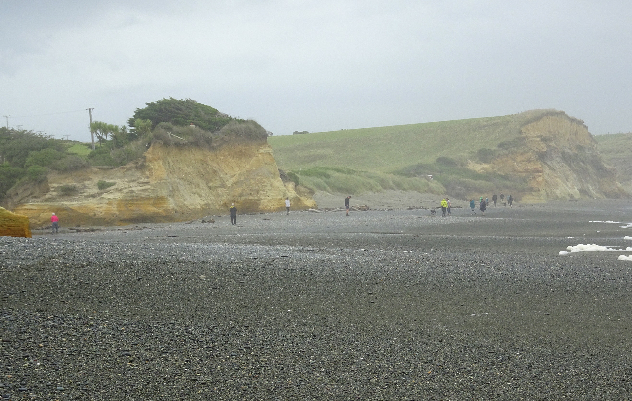 Gemstone Beach at the car park.