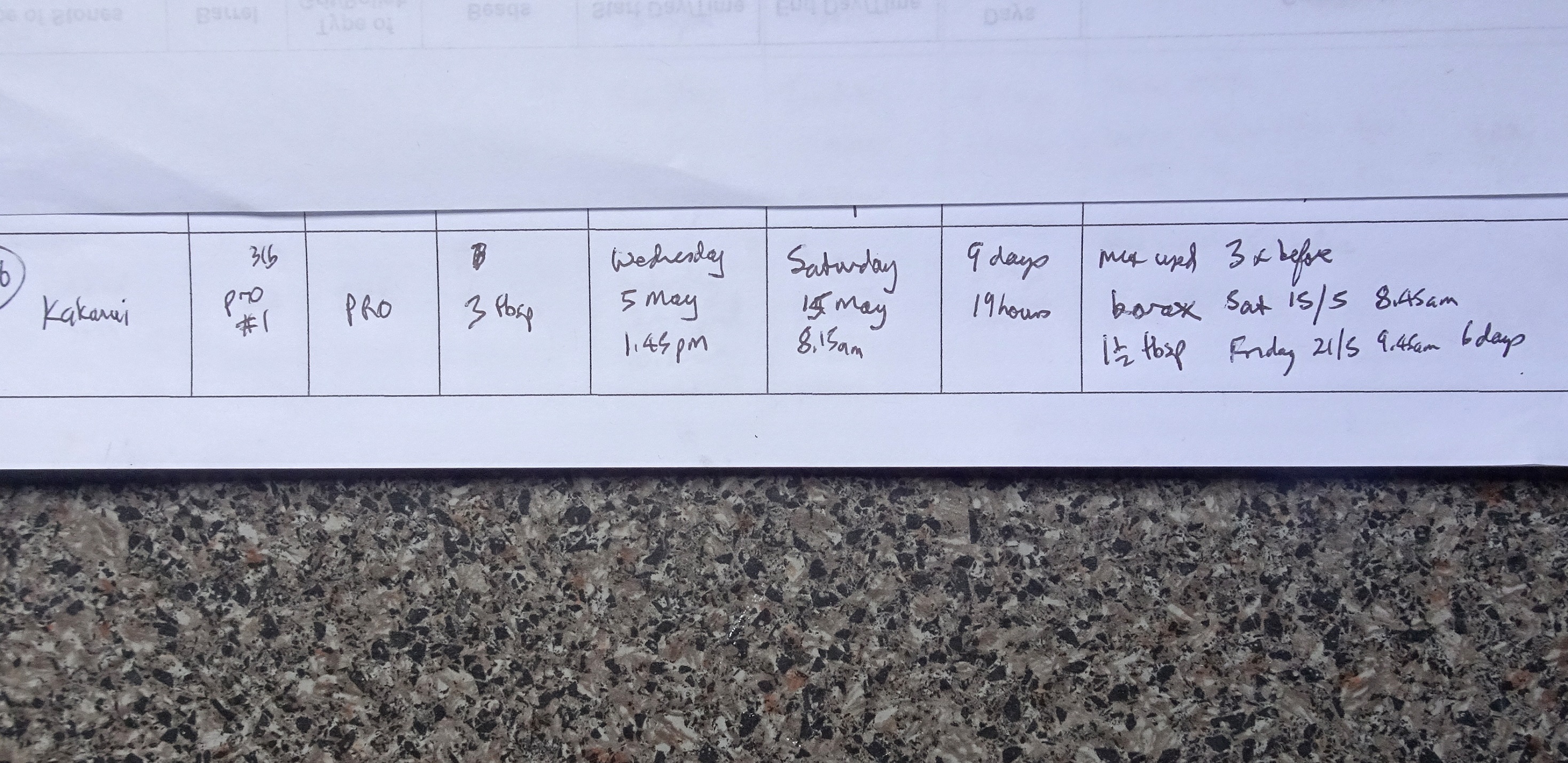My tumbling log entry for this batch of stones.