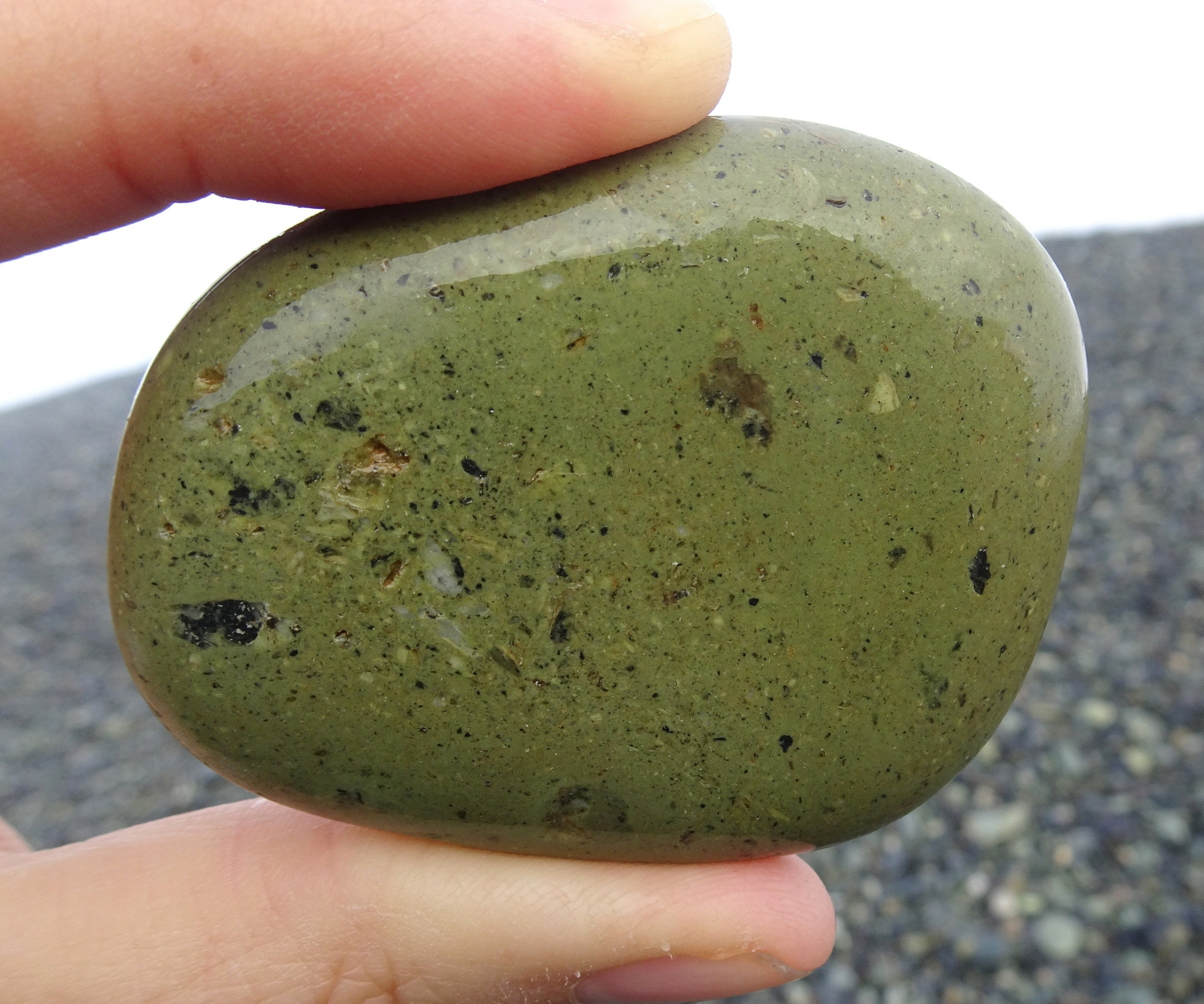 A lot of the stones I found had interesting tiny inclusions or crystals.