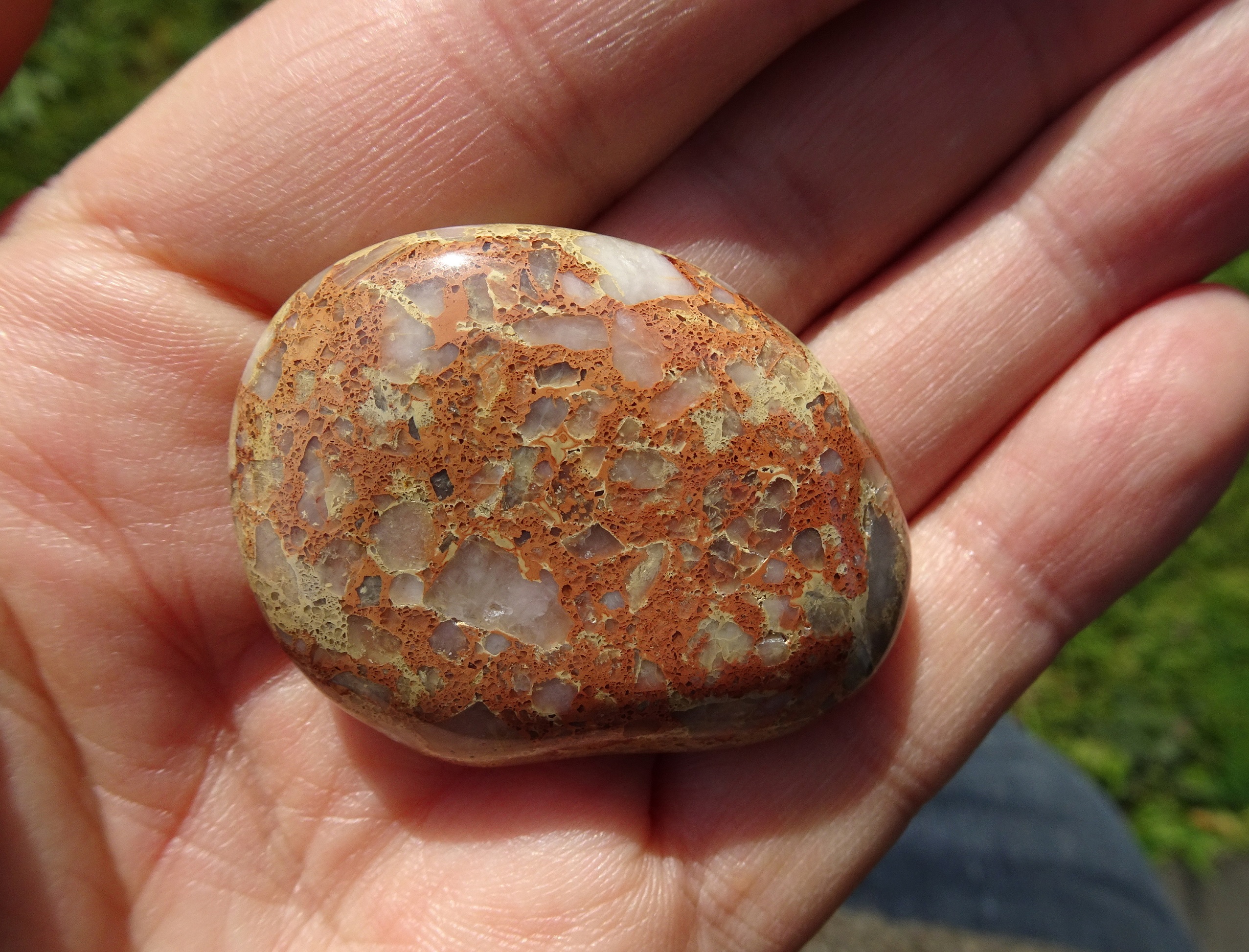 Birdlings Flat polished quartzite.