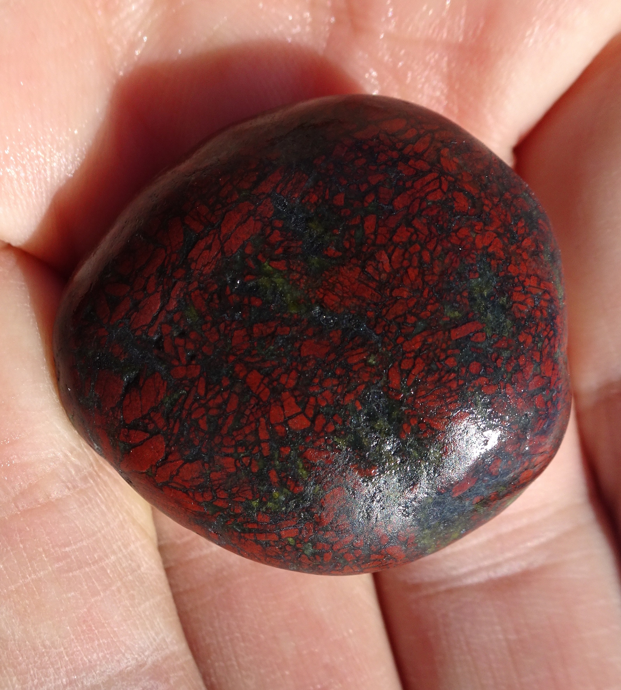 The stone before polishing.