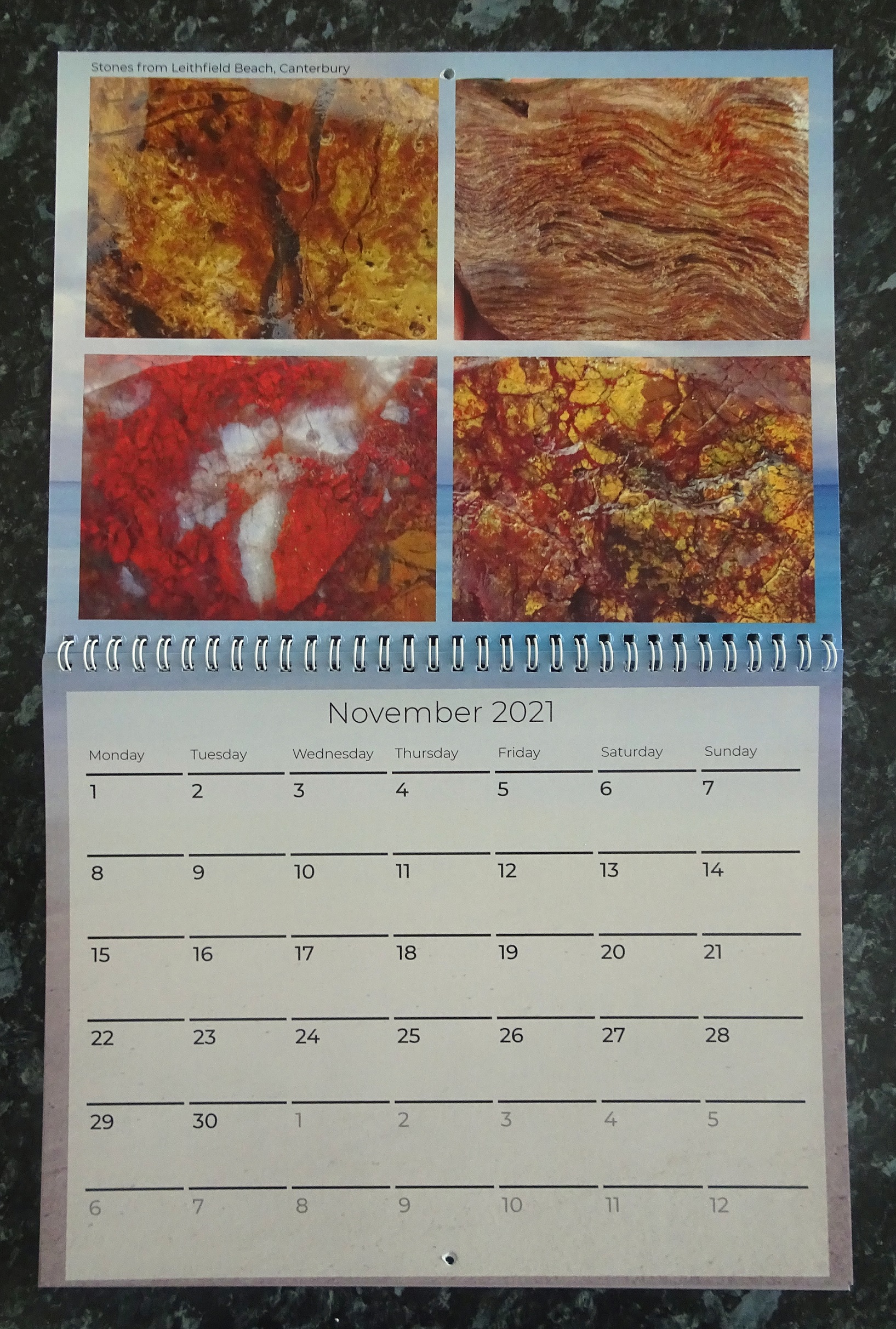 N is for November in the Calendar