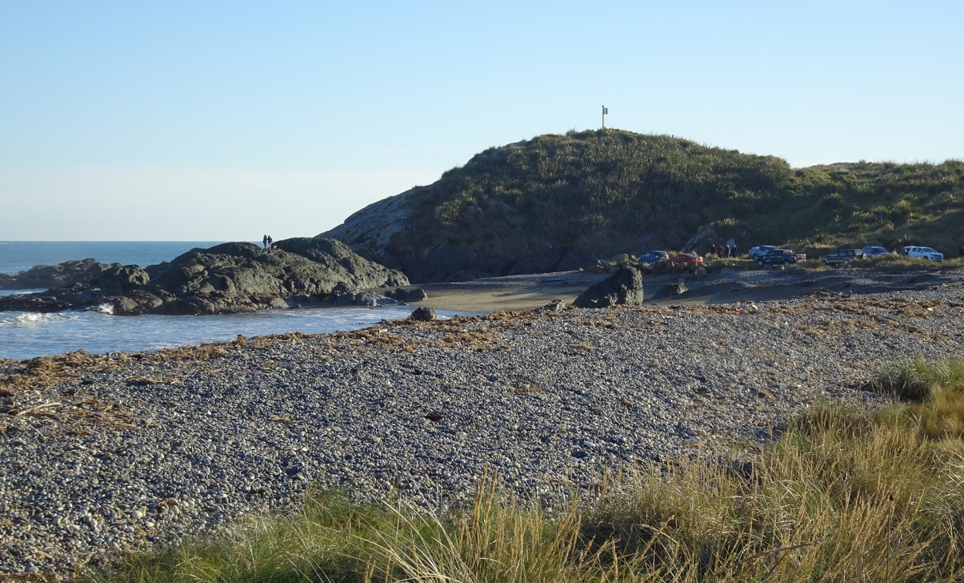 The stones of the Back Beach.