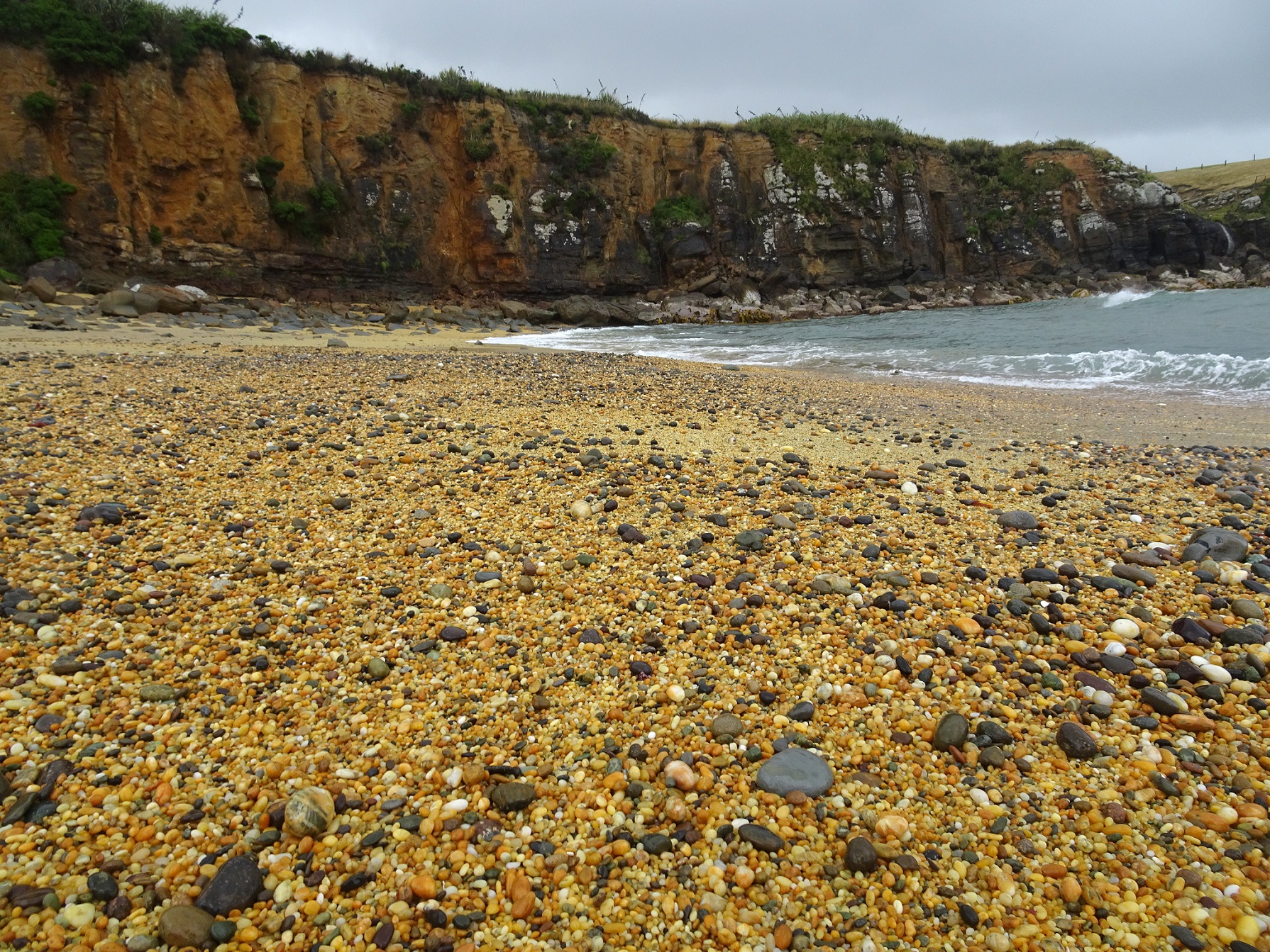 The same stretch of beach in March this year.