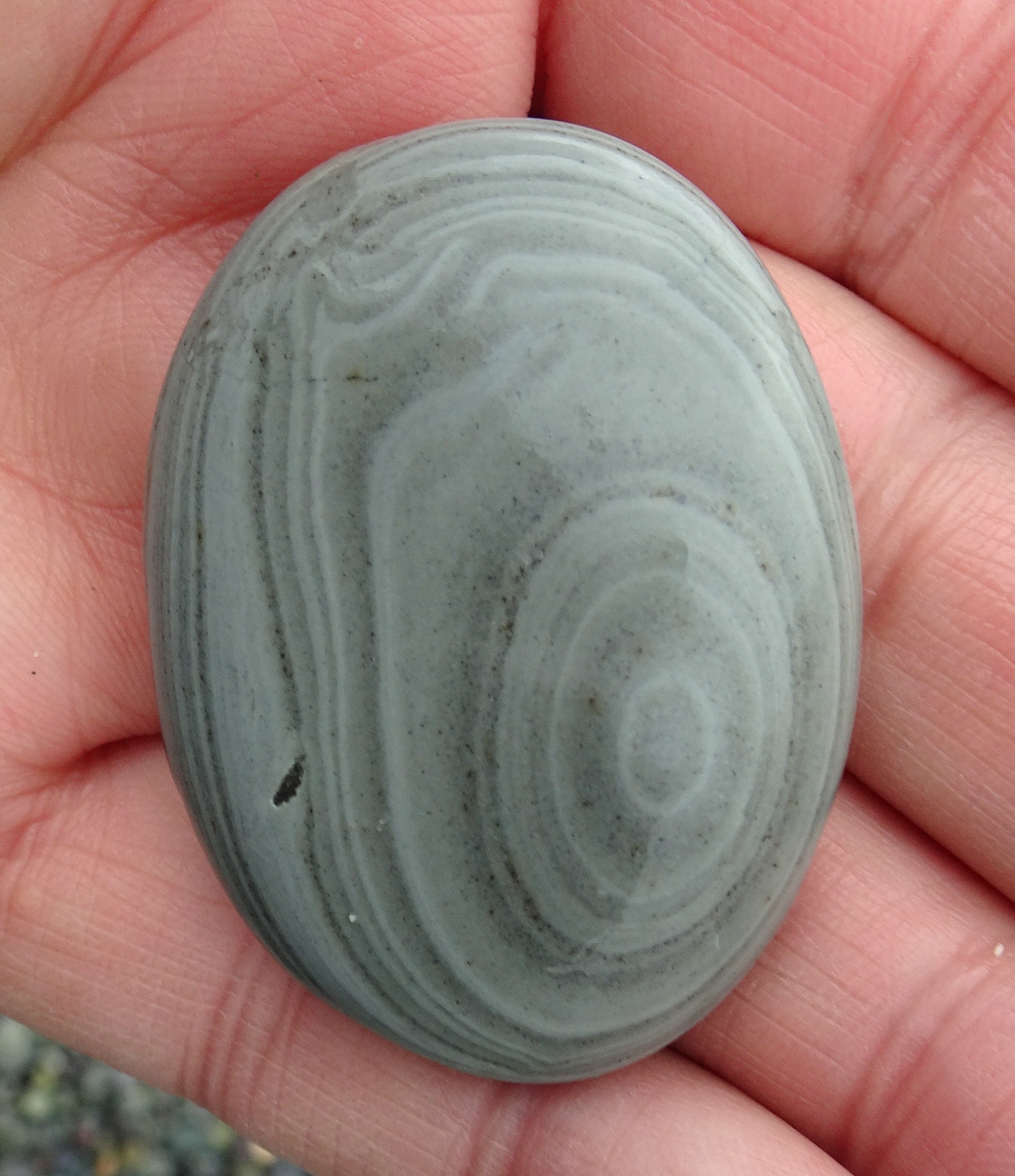 Other side of banded argillite stone.