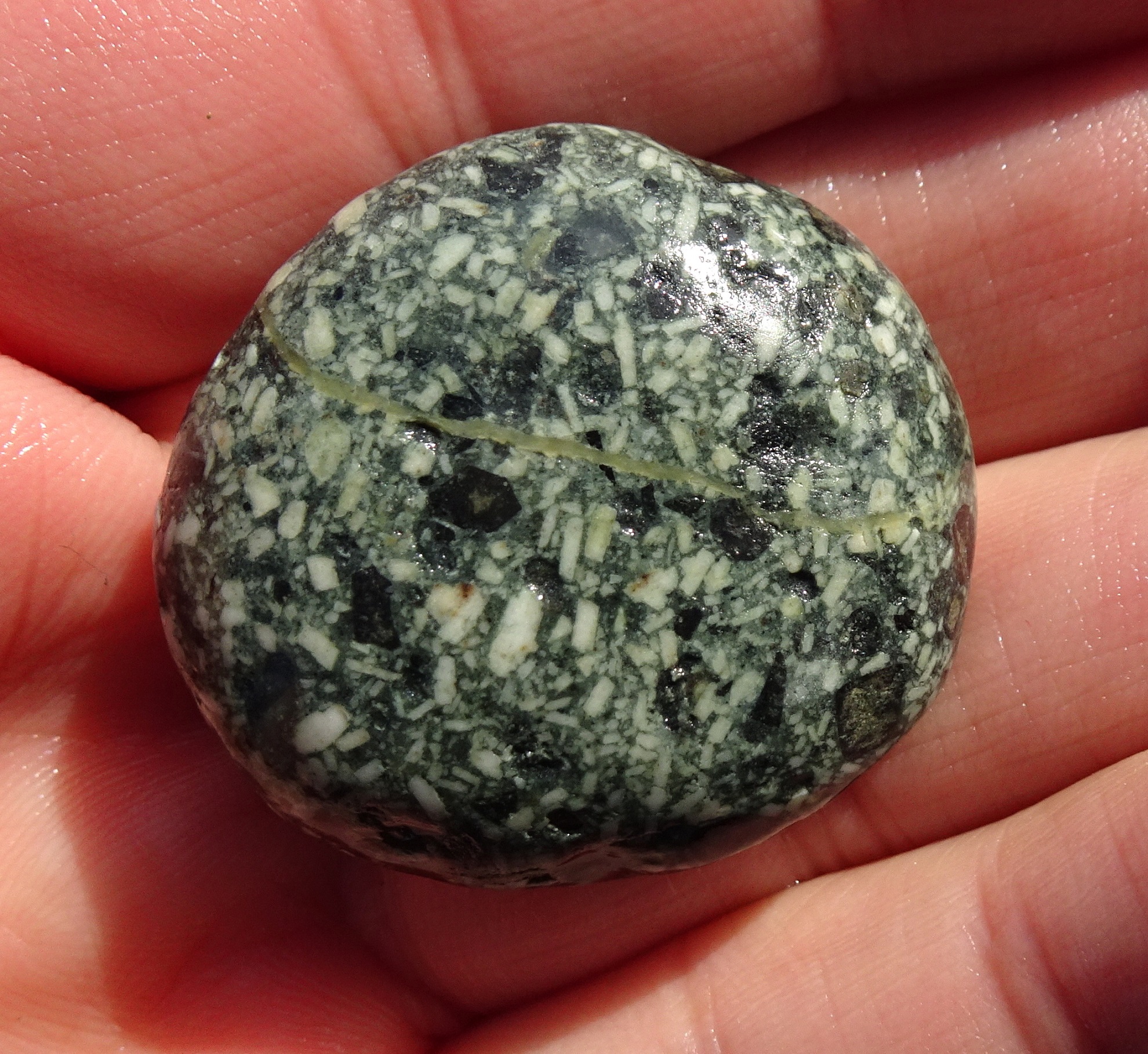 Volcanic porphyry.