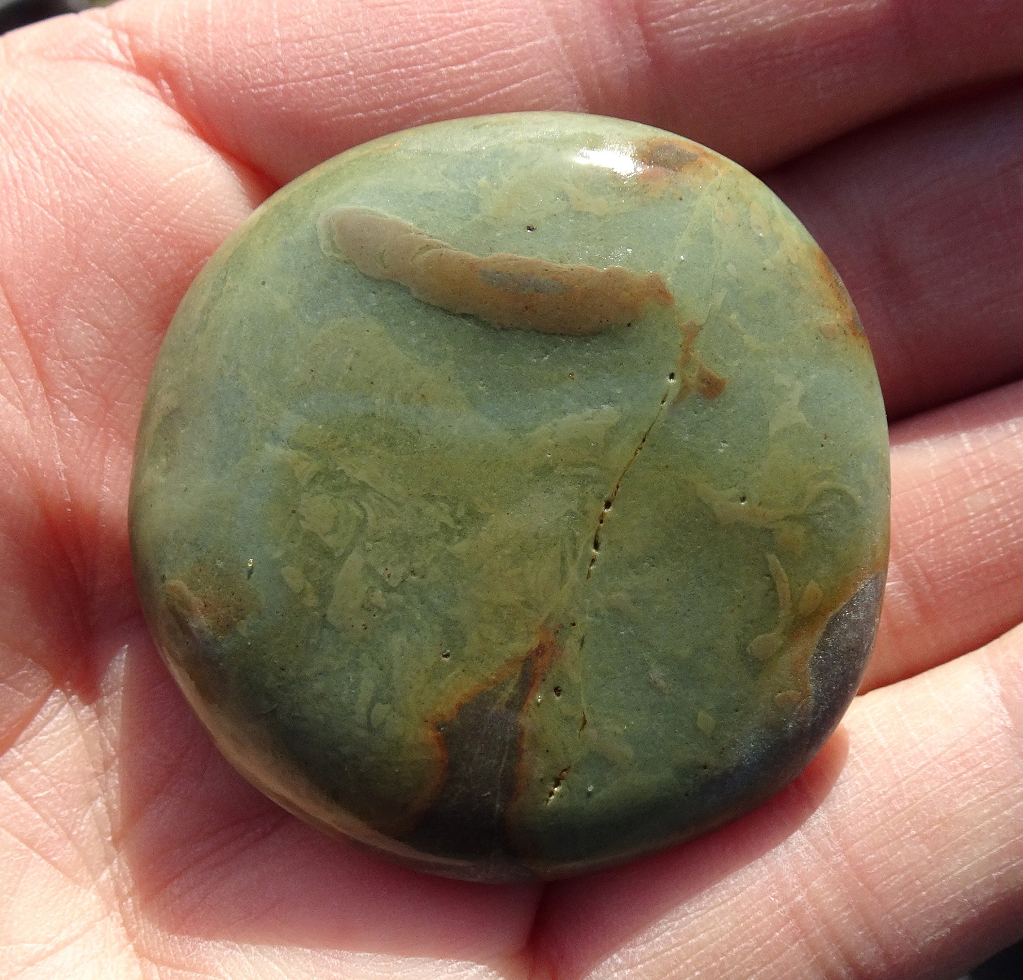 A brown trace in this stone.