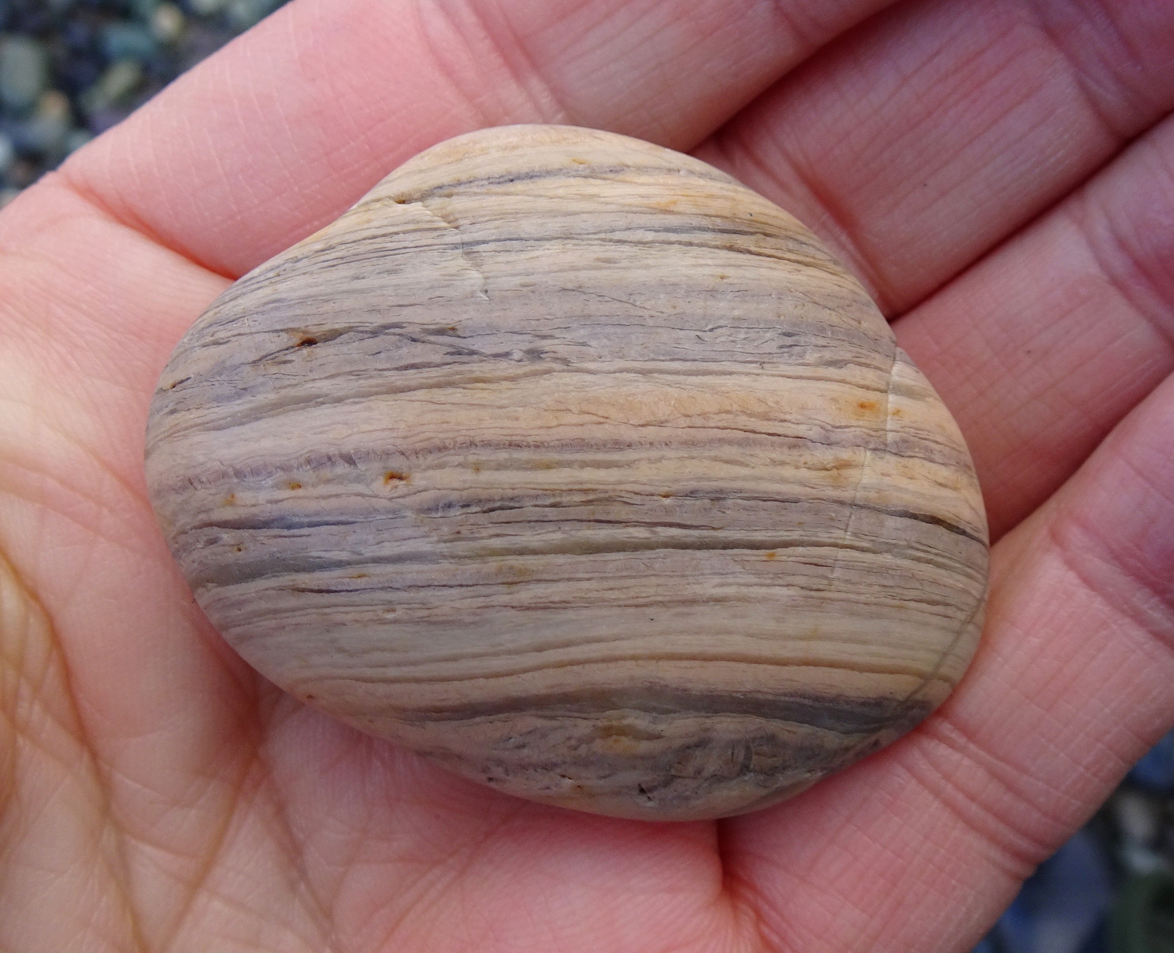 The light and pastel colours of this stone caught my eye.