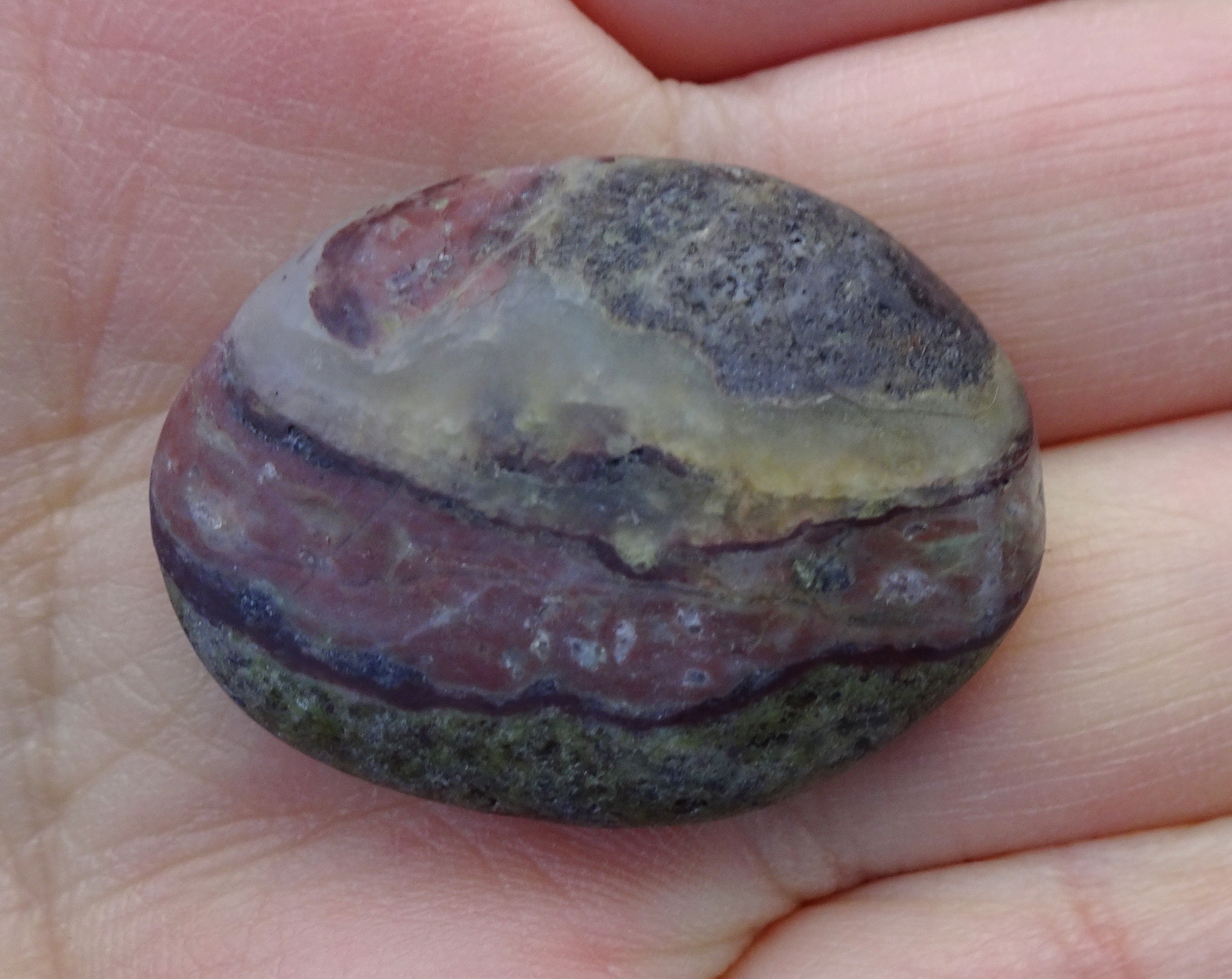 The first stone I picked up, just in front of the carpark.