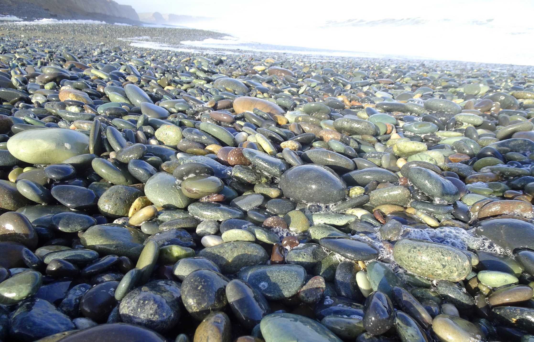 Gemstone Beach stones.
