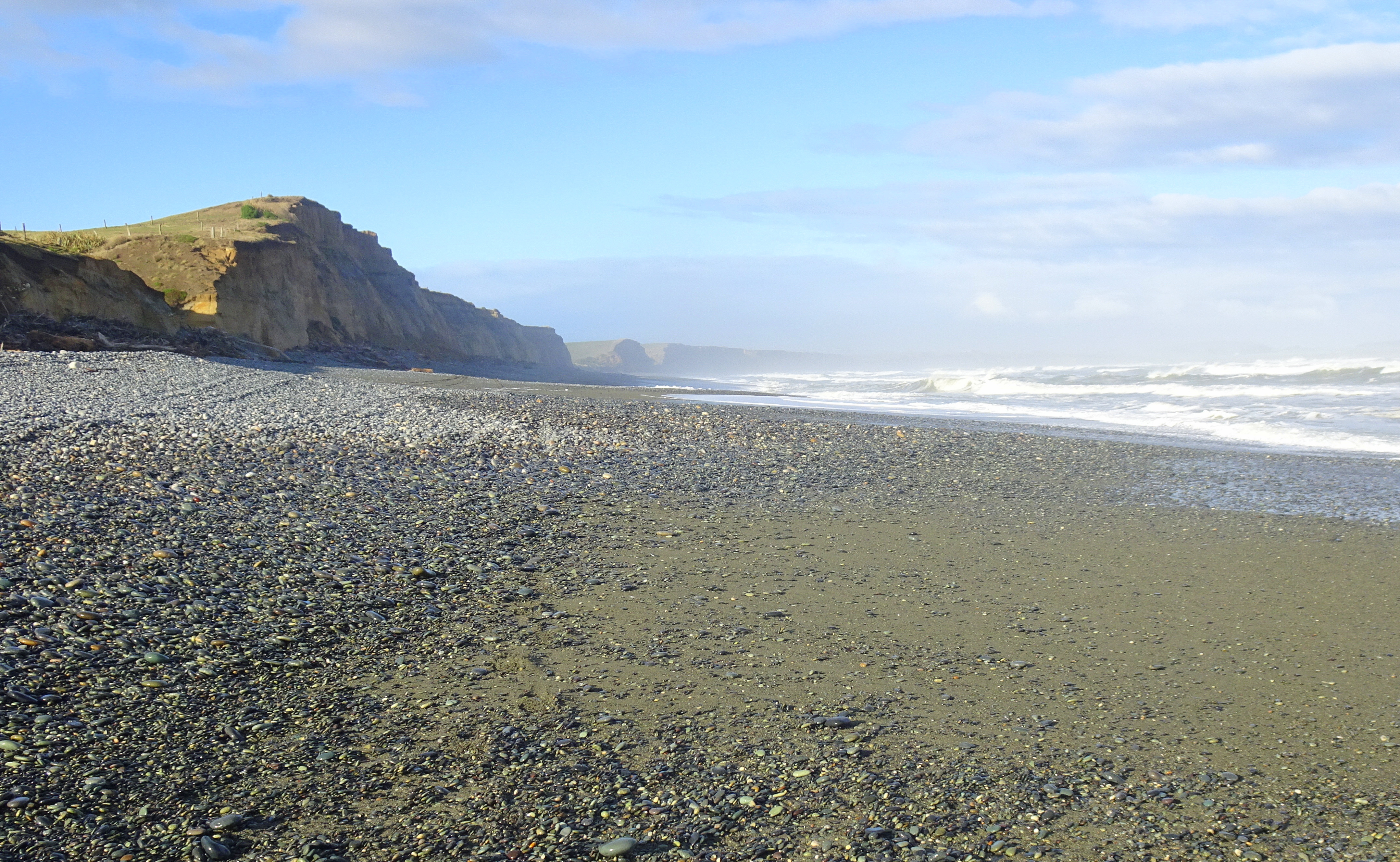 Looking back towards the carpark from near the Waimeamea River mouth.