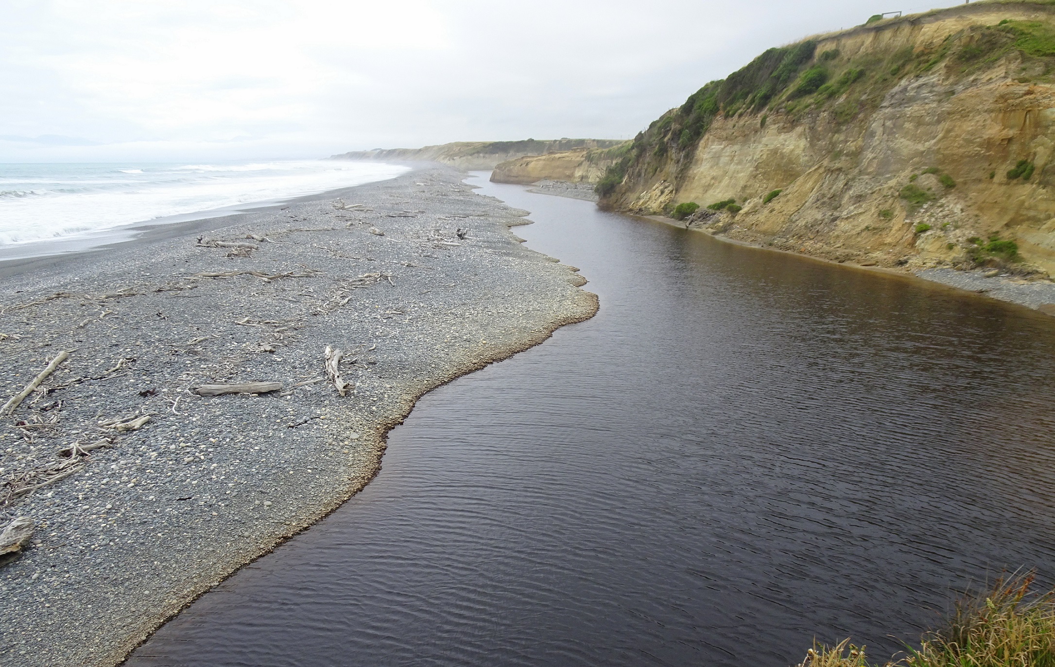 The Waimeamea River lagoon, Monday.