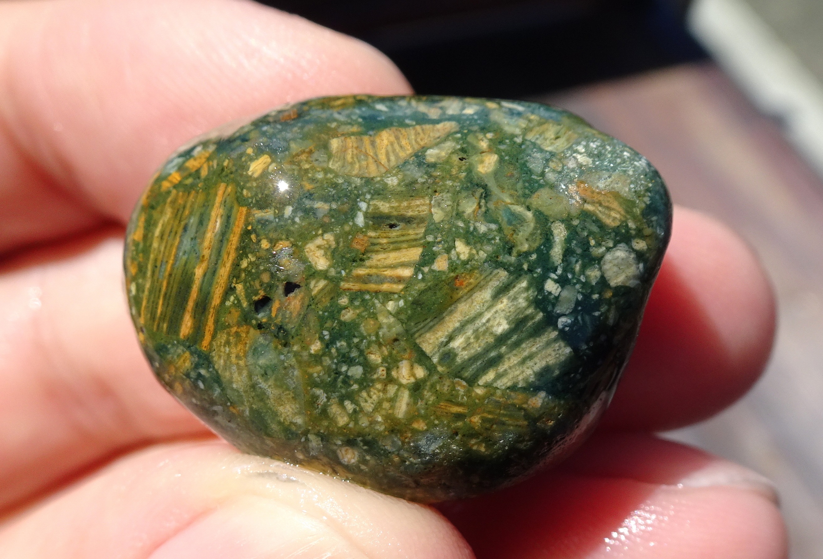 Brecciated volcanic stone?