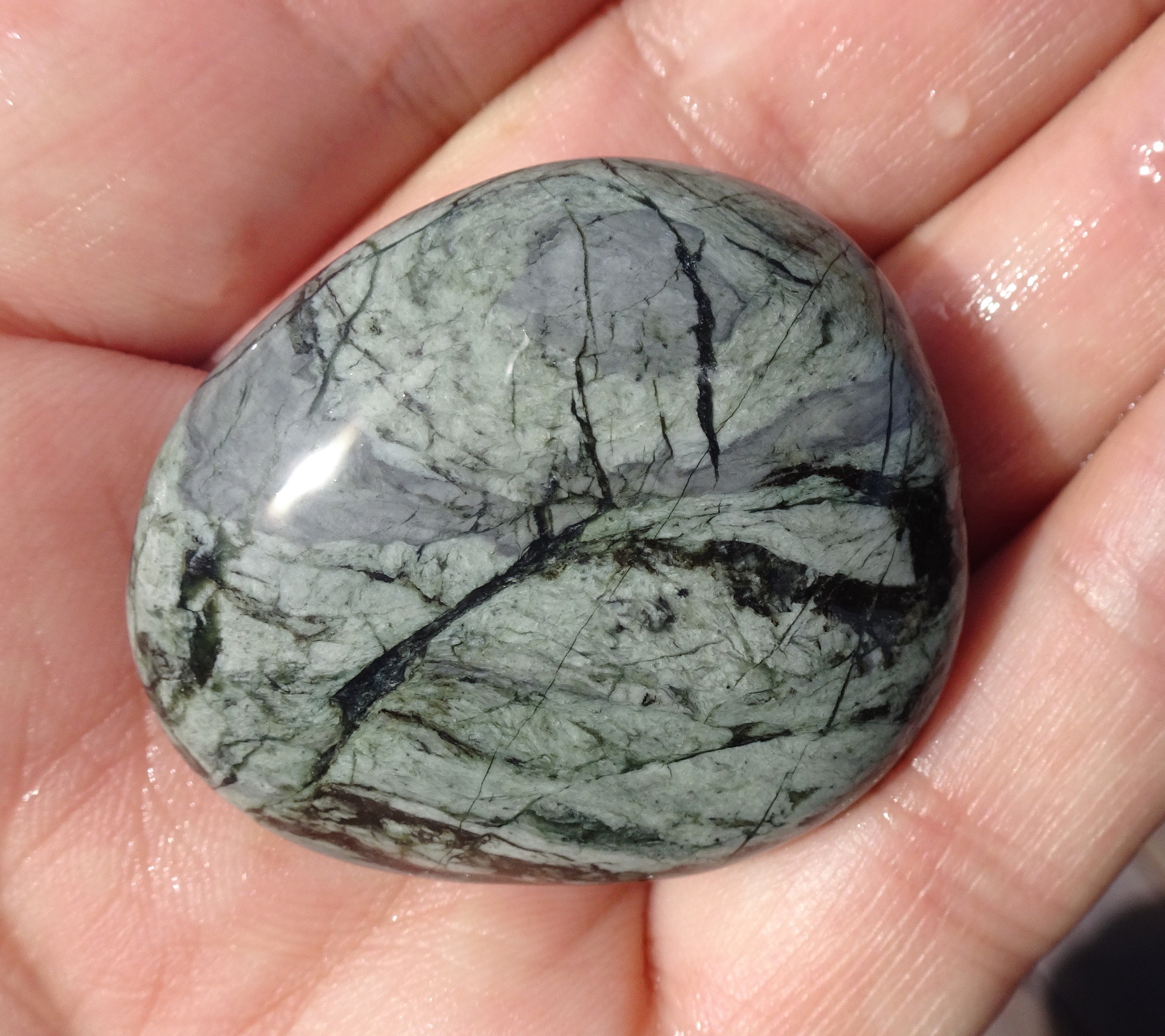 Nice smooth shiny stone.