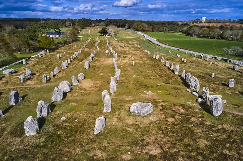 Carnac standing stones, France. Source: https://www.bbc.com/travel/article/20220914-carnac-alignments-brittanys-mysterious-standing-stones