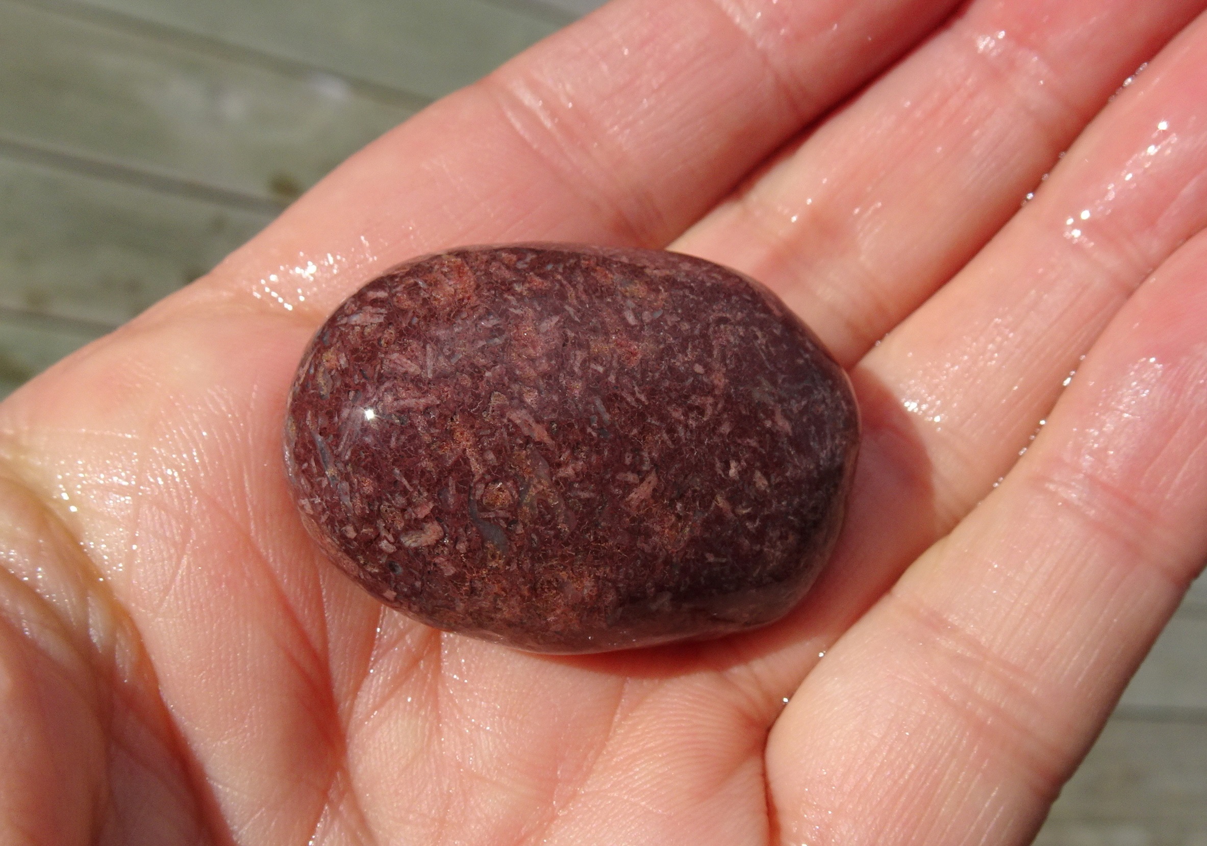 Gemstone Beach. Igneous stone?