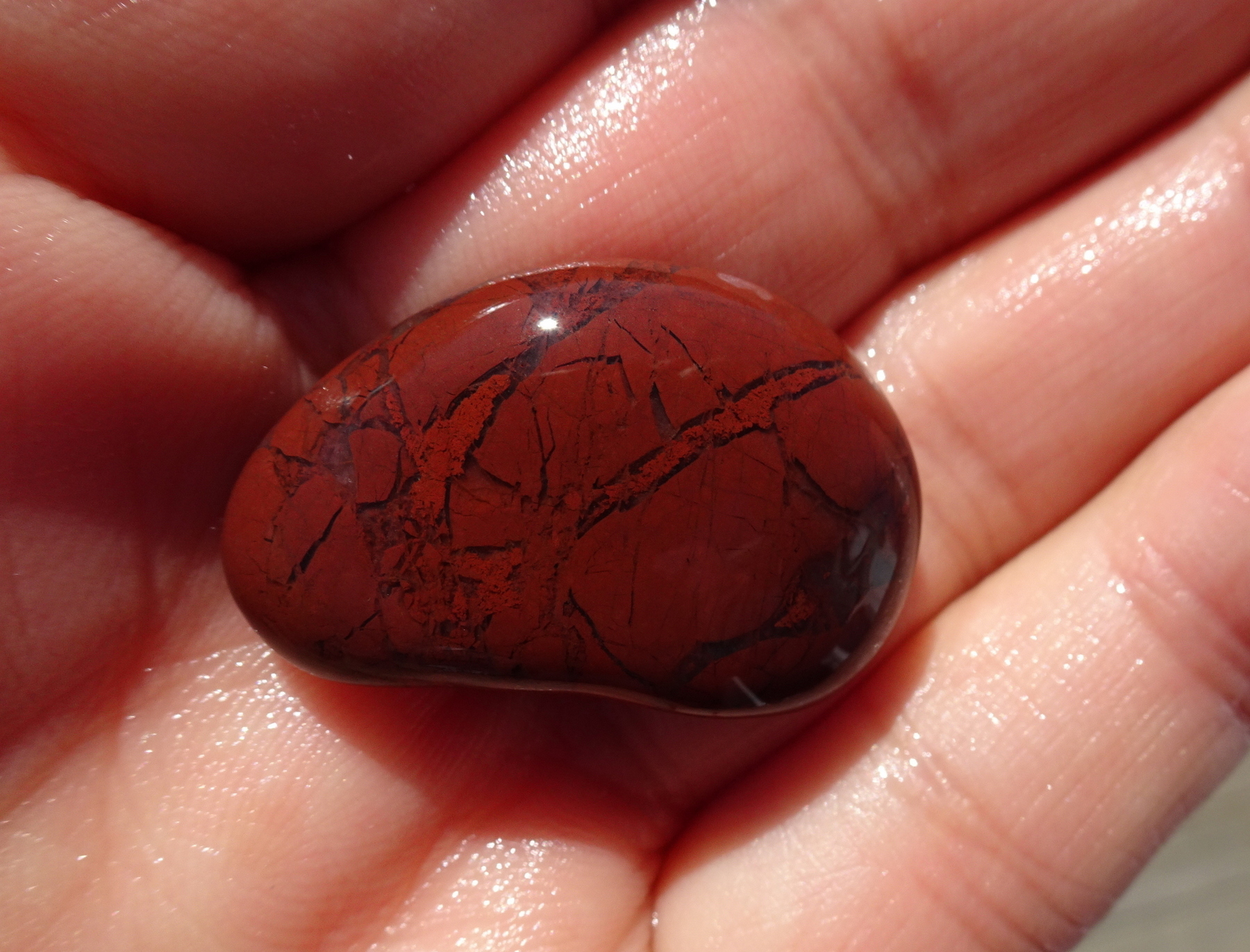 Small dark brecciated jasper.