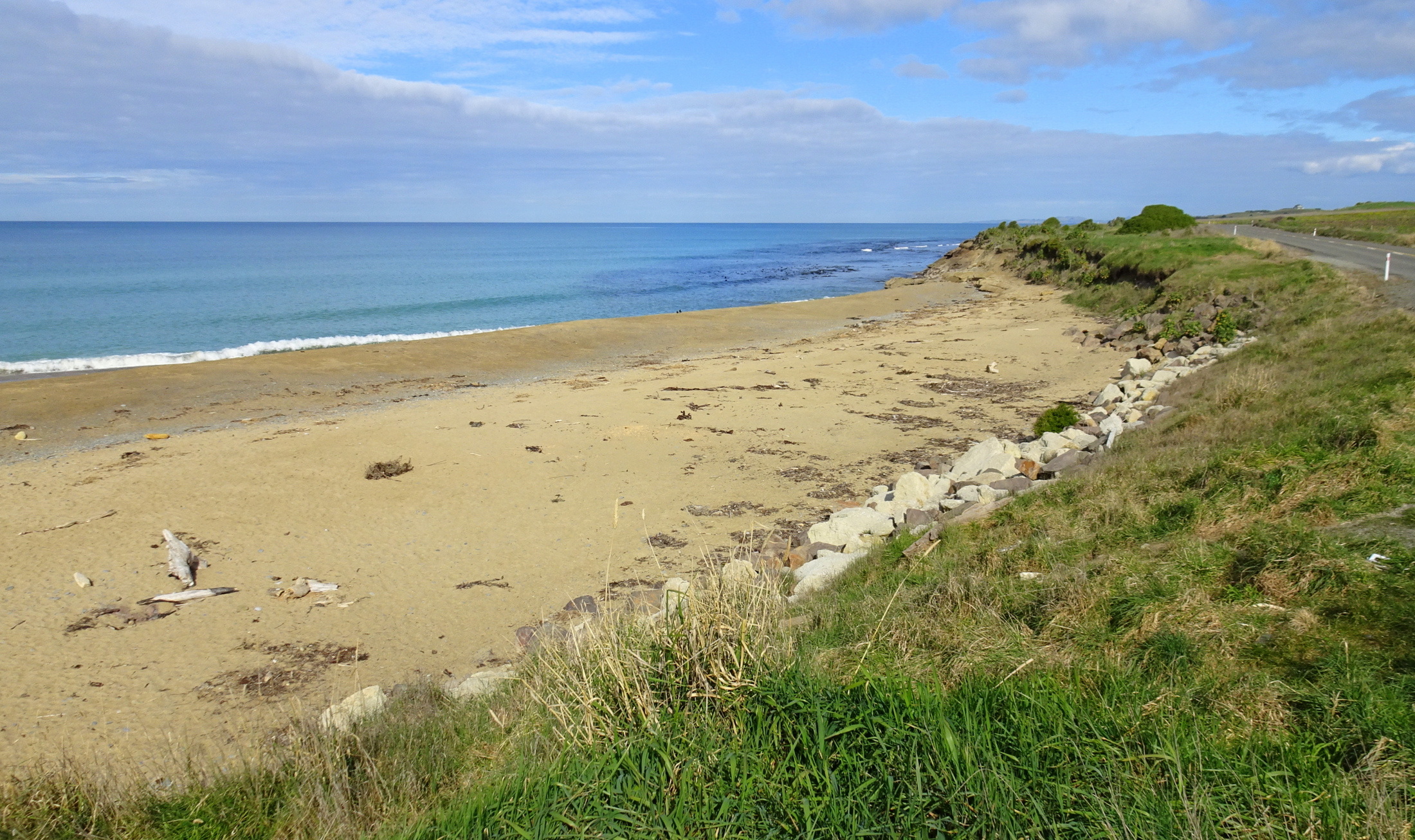 Seadown Beach this afternoon, looking south.