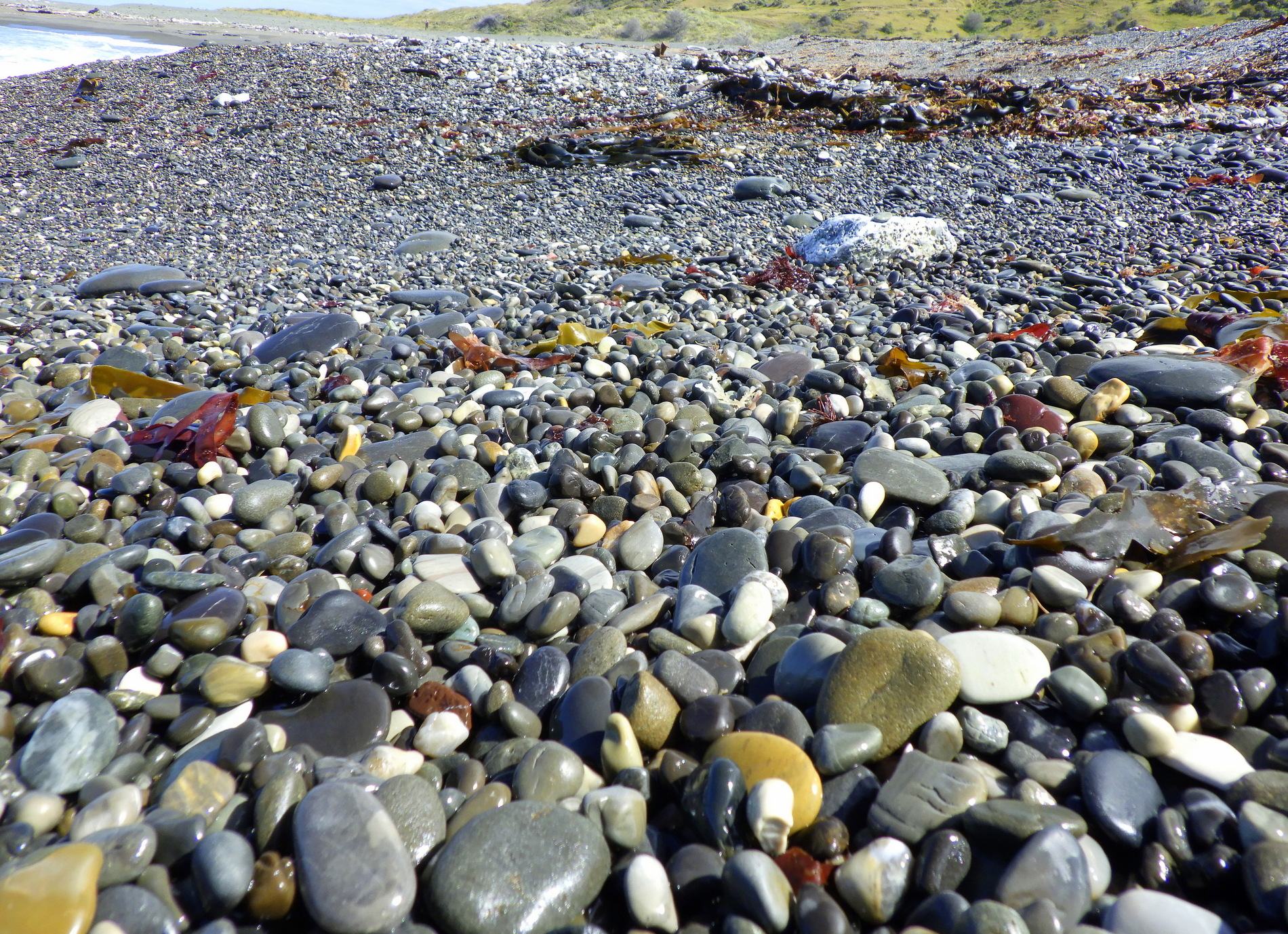 Ward Beach stones.