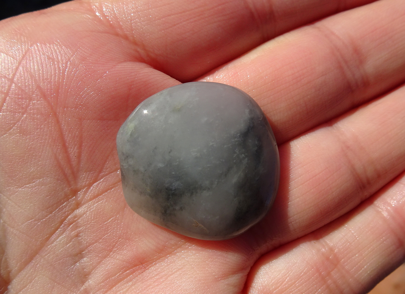 Other side of hydrogrossular garnet.