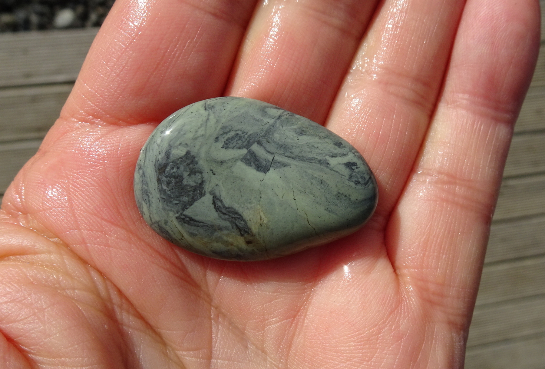 Argillite earthquake stone.