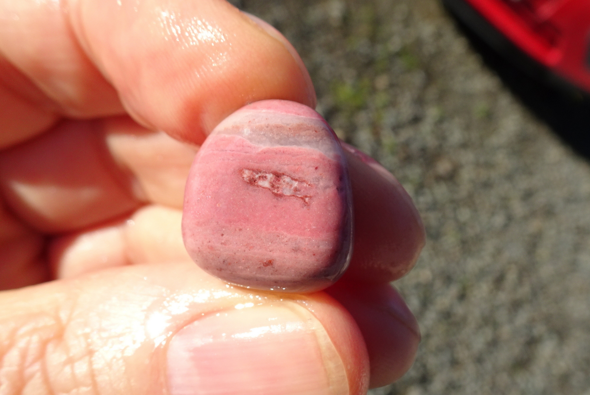 Other side of small pink stone.