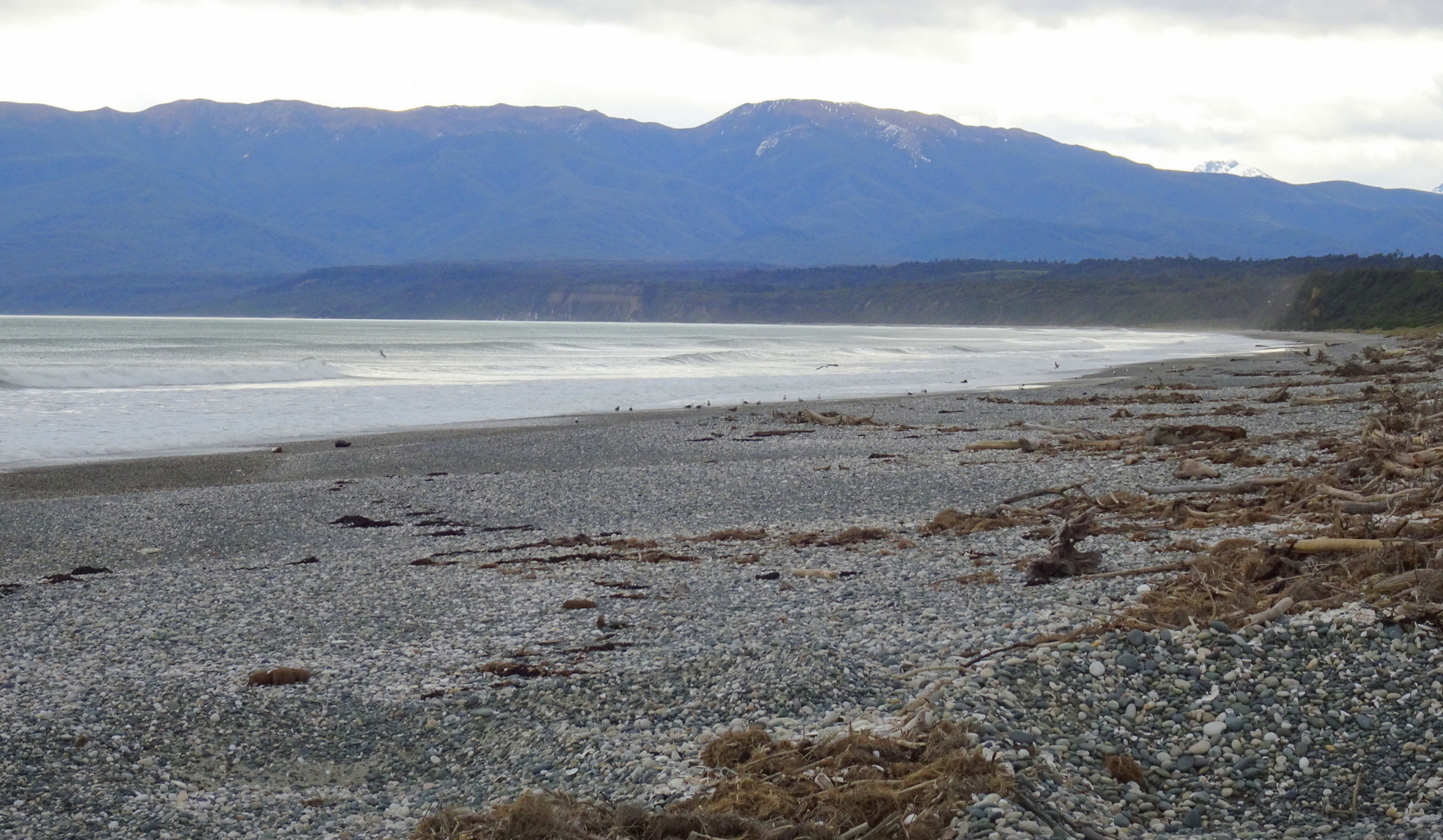 Looking west.