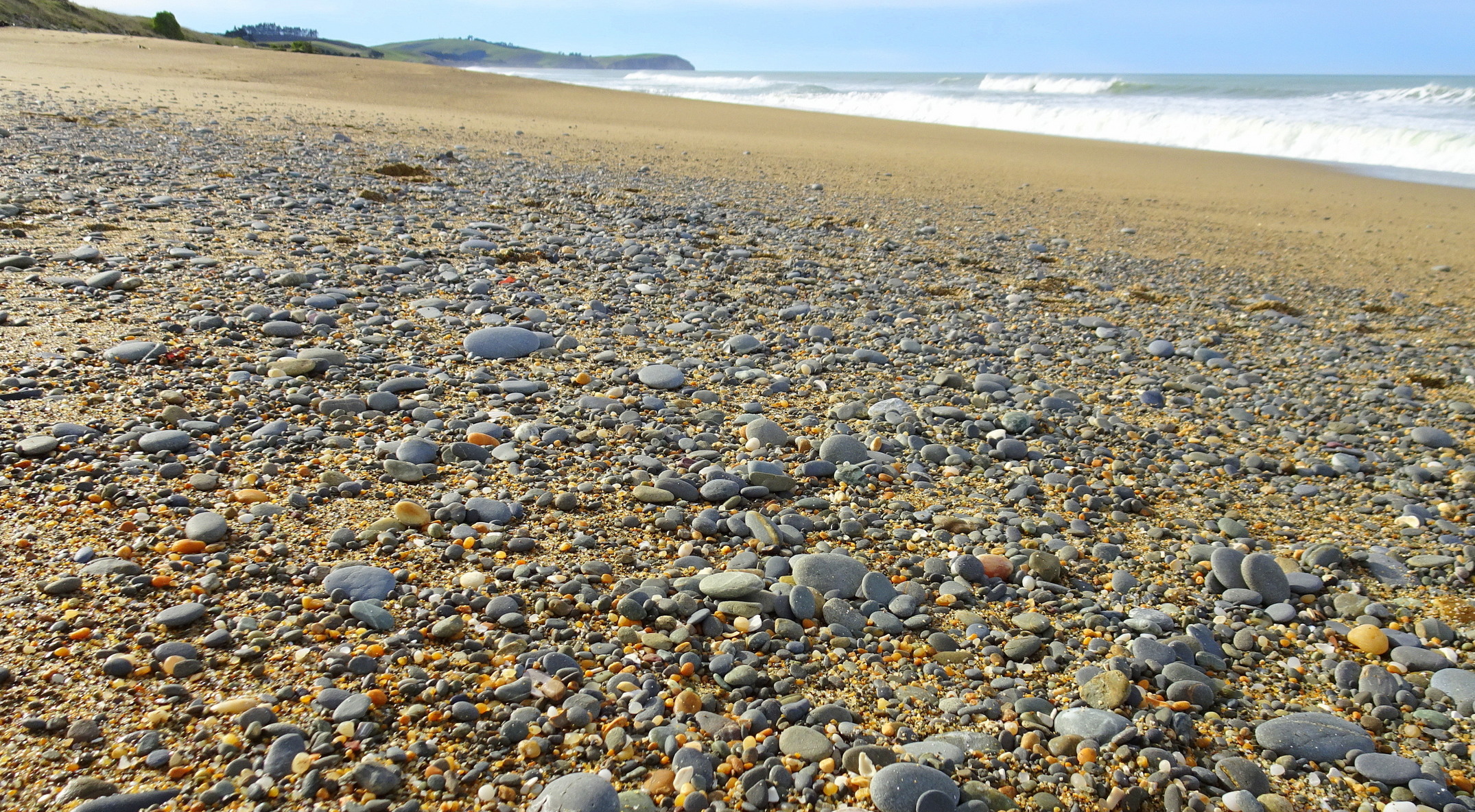 Scattered stones, Seadown Beach.