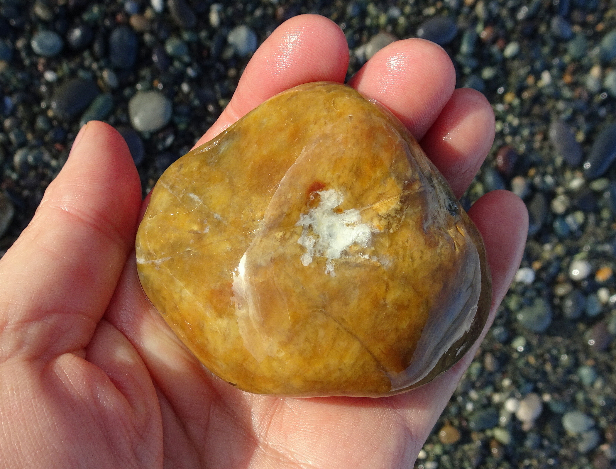 Other side of Chrissy's brown hydrogrossular garnet.