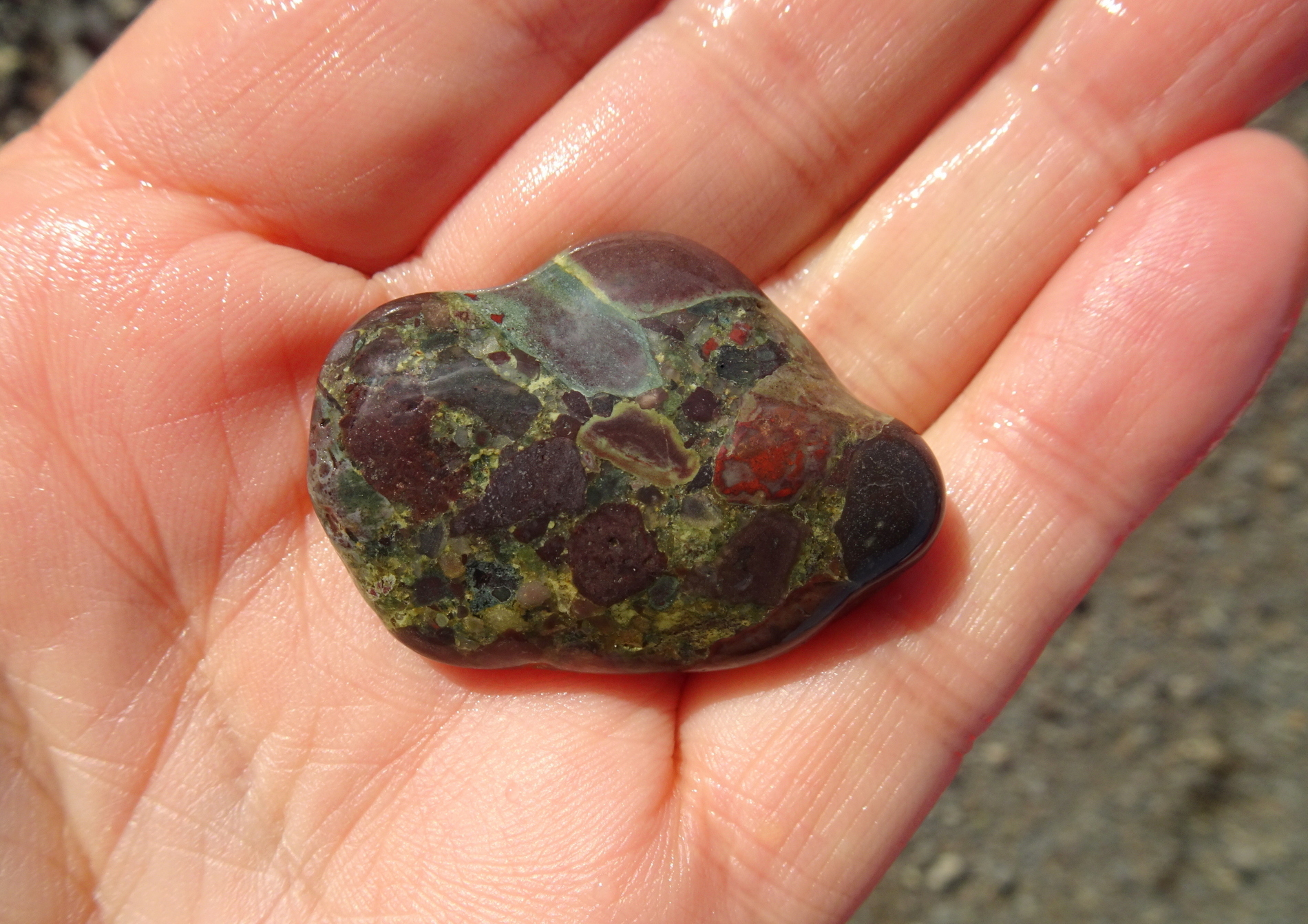 Other side of breccia stone.