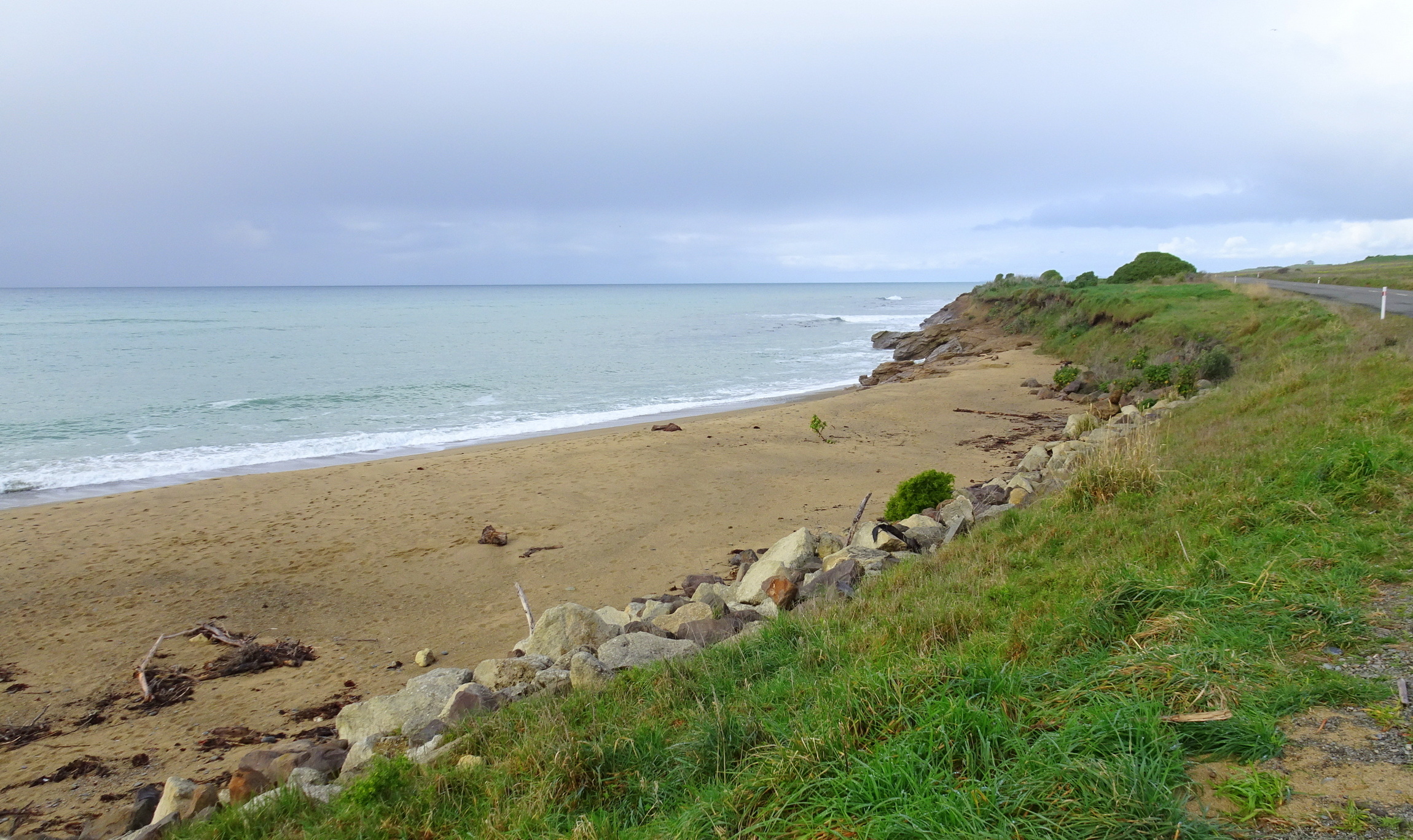 Looking south from the car parking area.