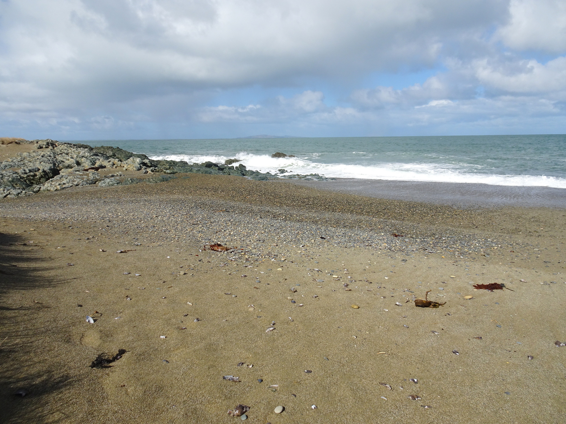 Looking east.