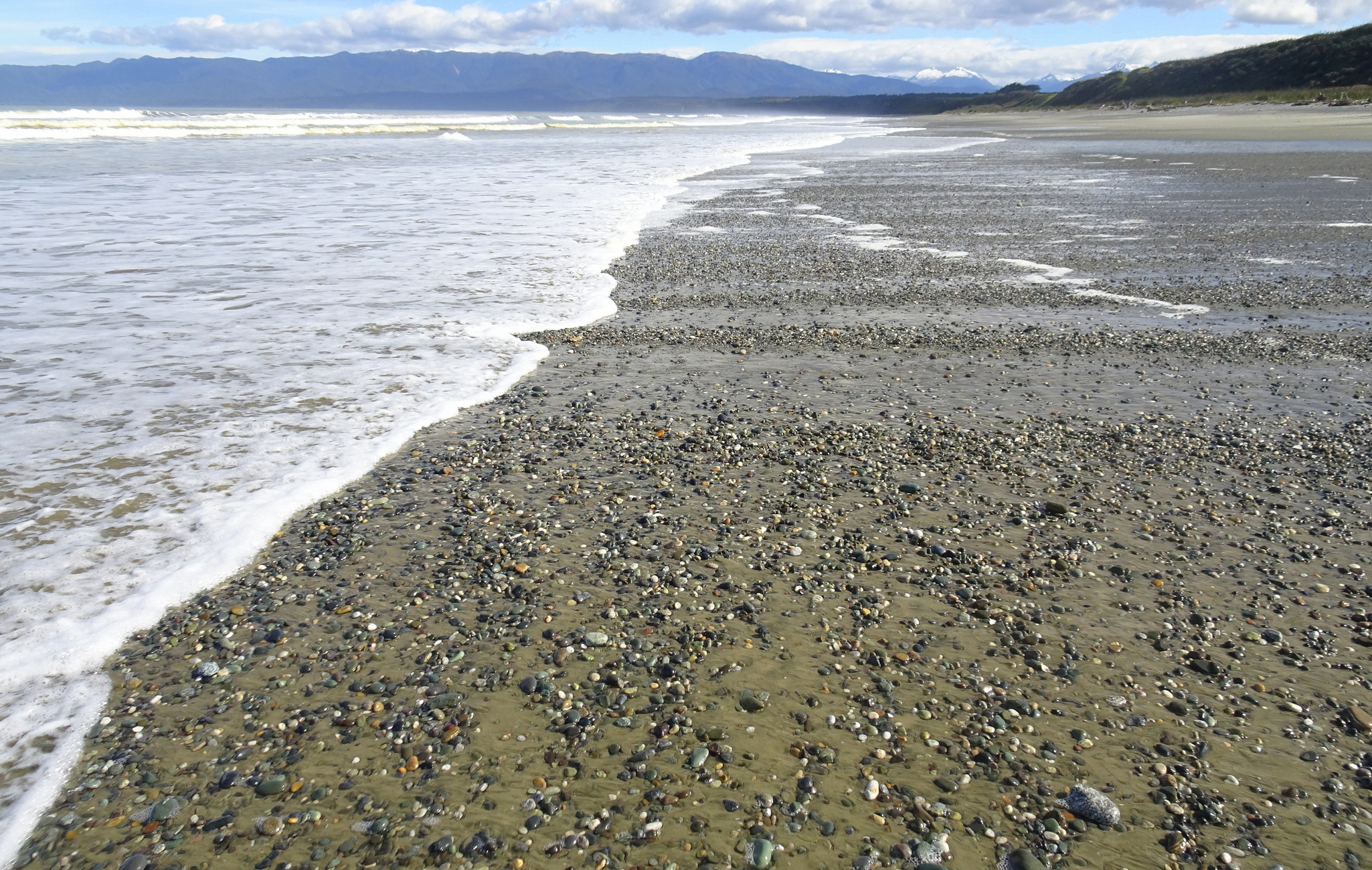 Looking west along Papatotara Beach.