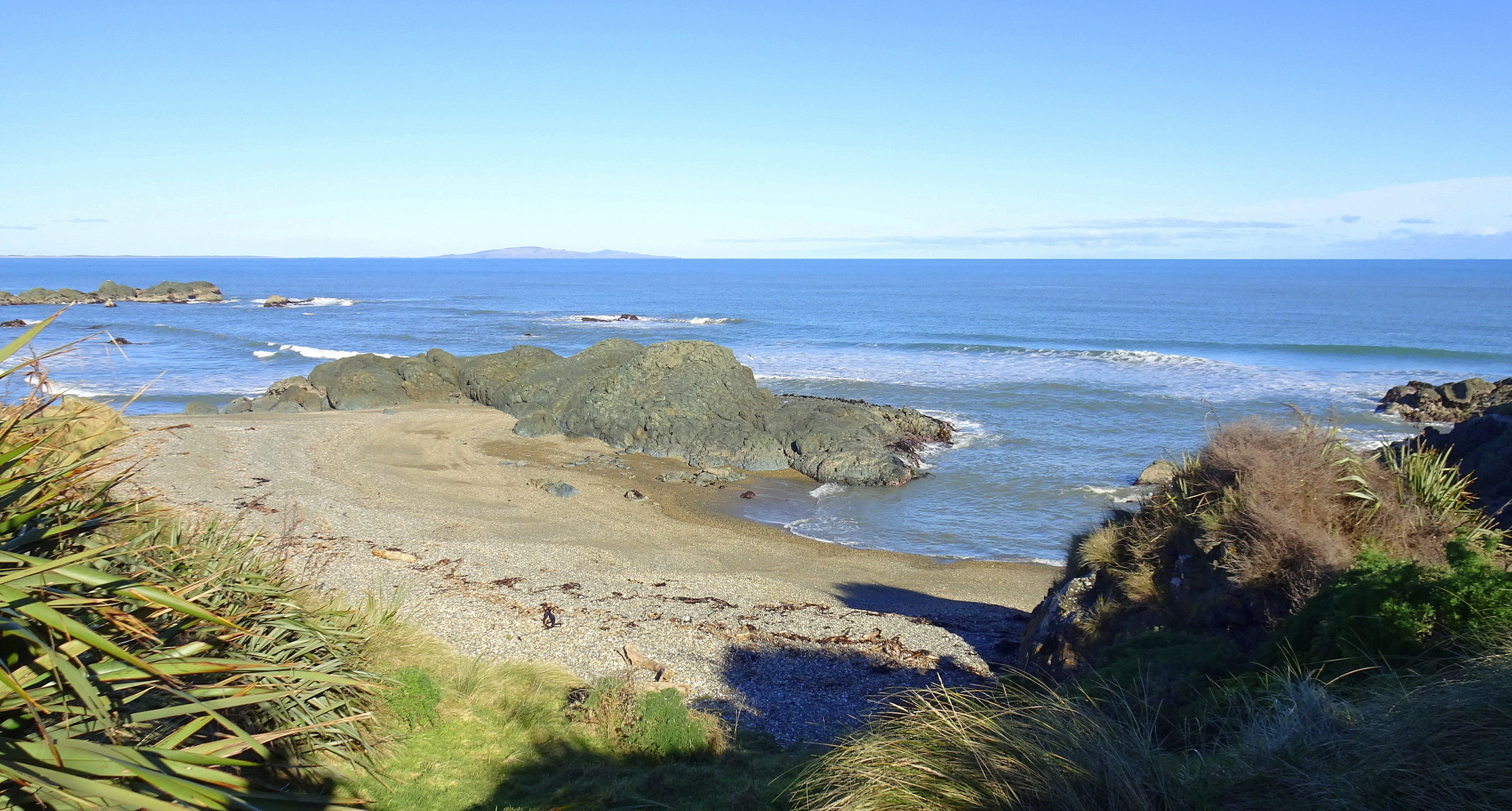 Looking southeast towards Bluff and Stewart Island Rakiura. See next photo.