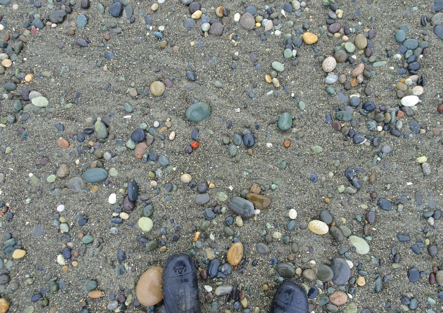 Next photo zooms in on a stone showing a reflection of the photographer.