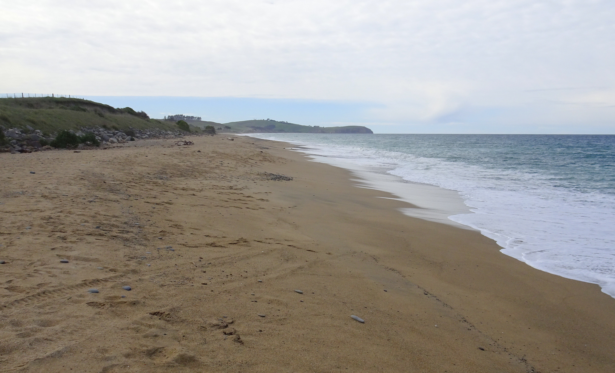 Looking north.