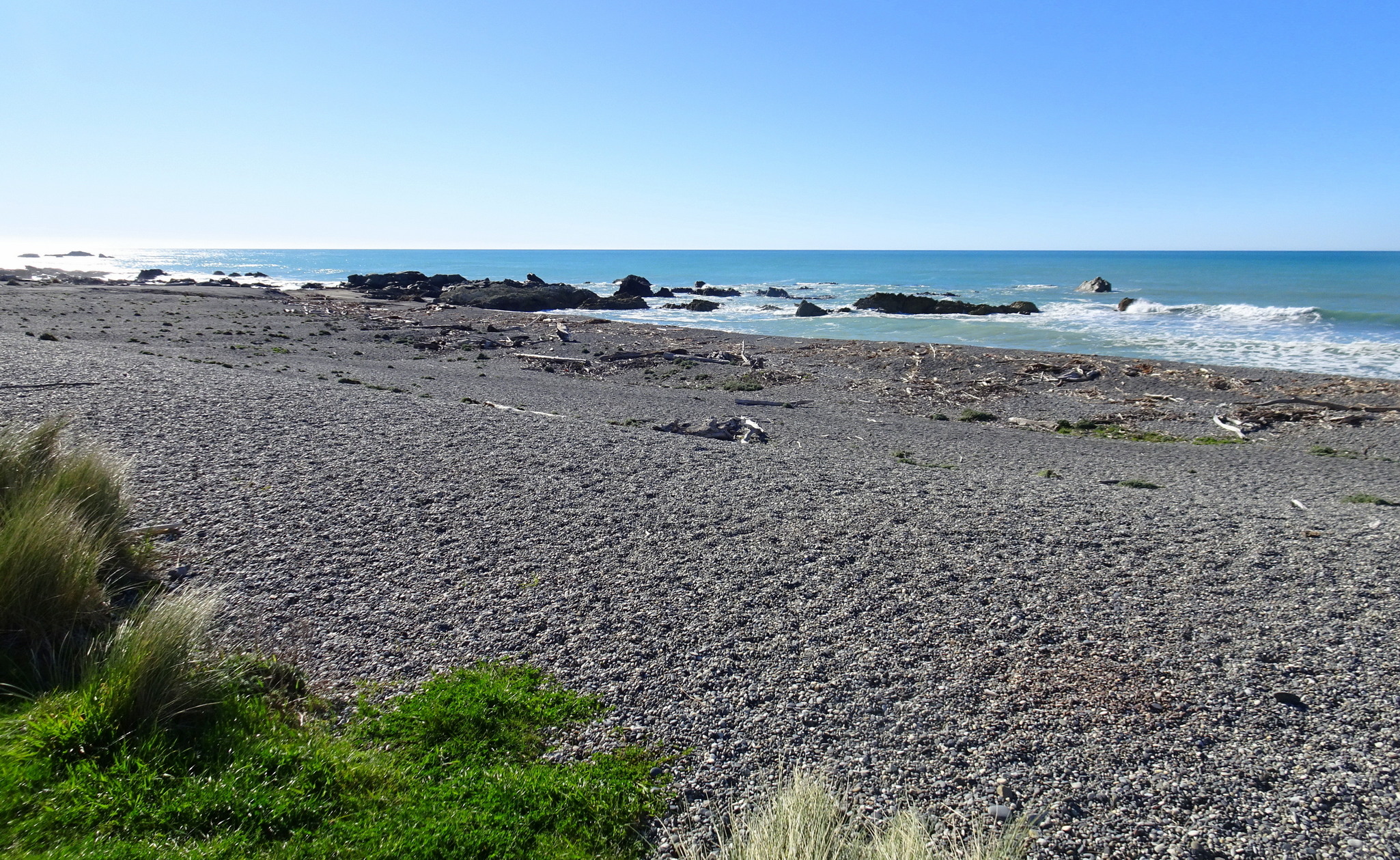 Looking north.