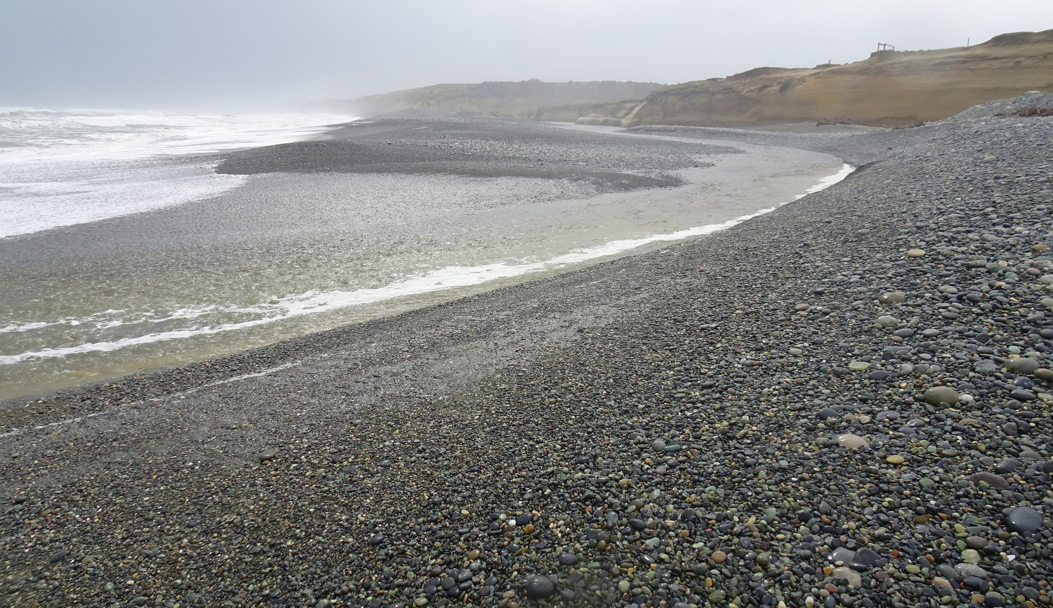 The mouth of the Waimeamea River.